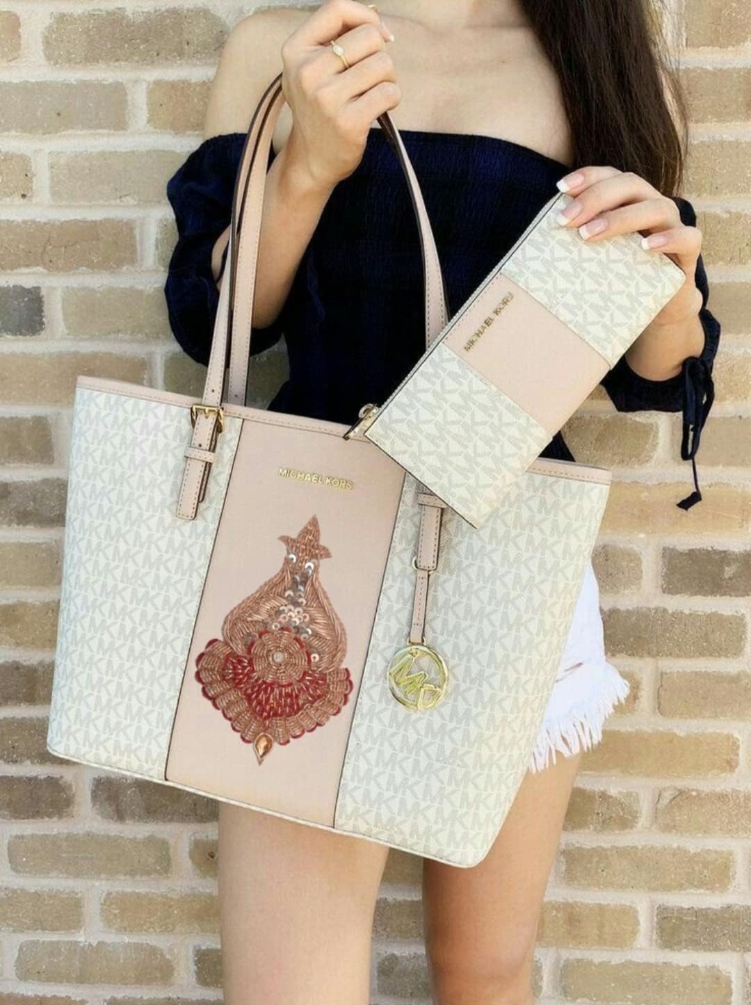 Designer hand-embroidered applique patch for ethnic wear outfit