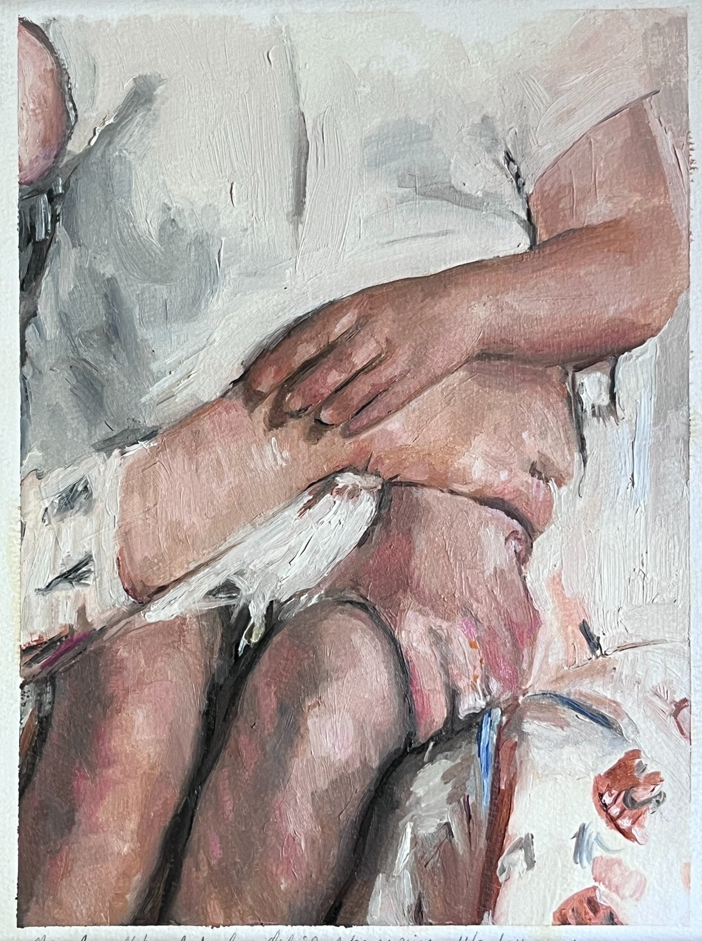 Study of Mary Cassatt "Mother and Child" Oil