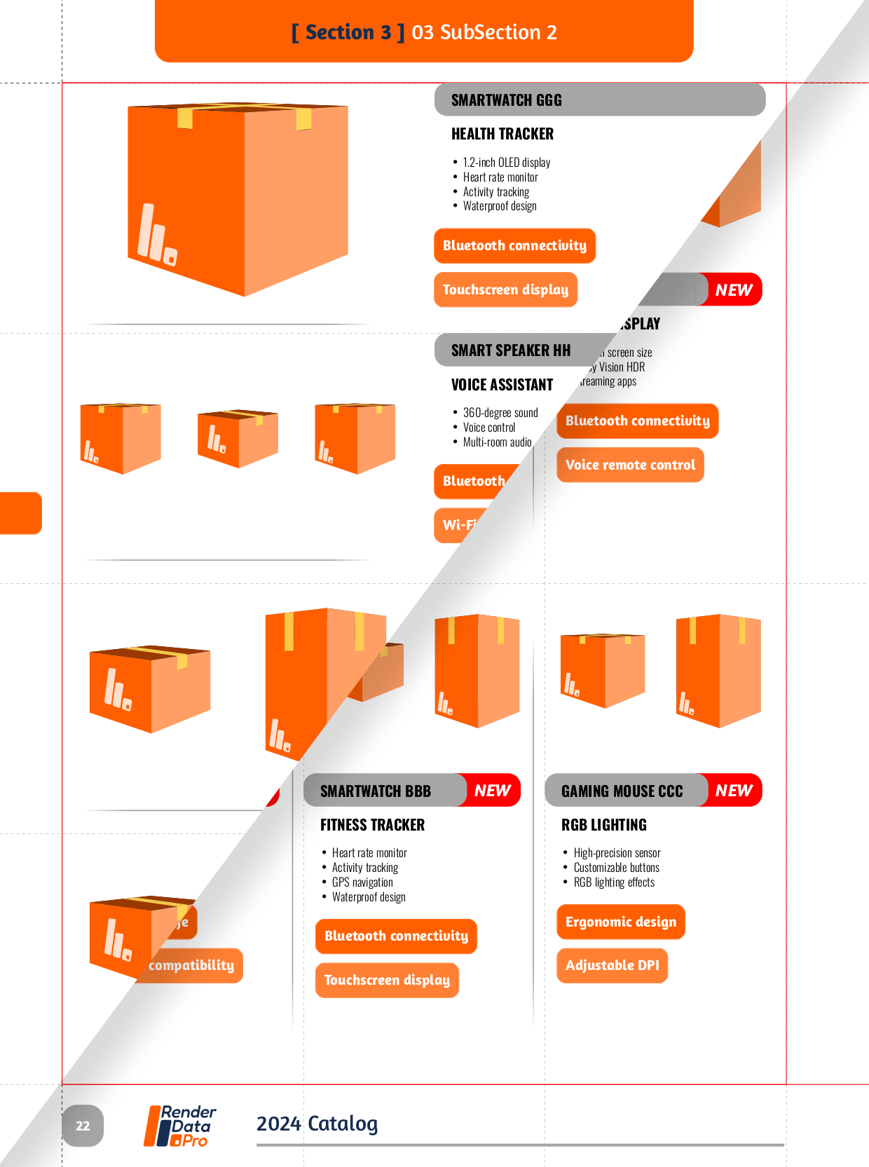 A montage of two pages that shows the layout grid. With AGL you can modify the layout grid anytime.