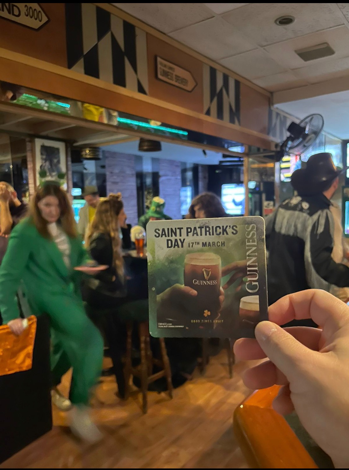 Saint Patrick's Day Beer mat