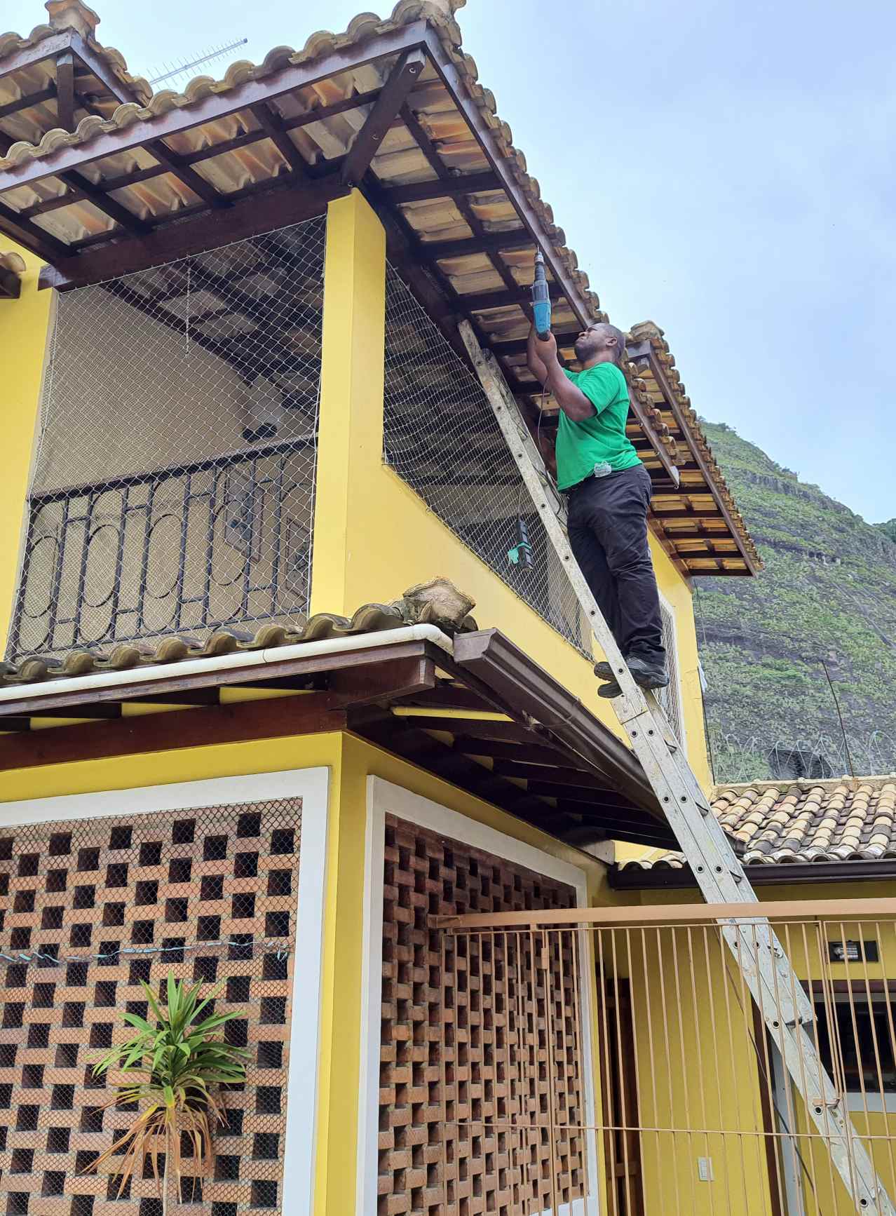 instalação de tela em varanda