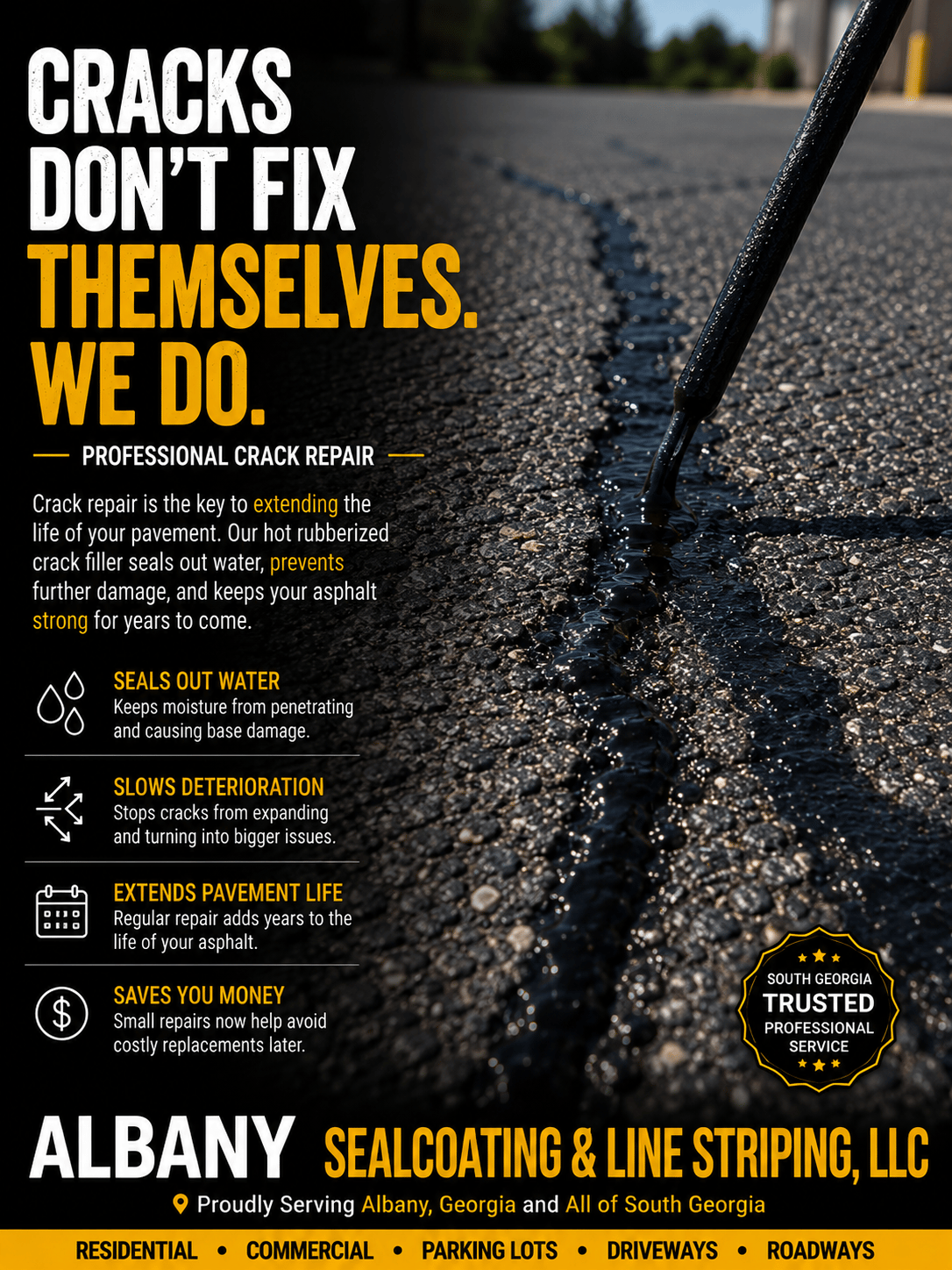 Albany Sealcoating & Line Striping, LLC - Parking Lot Repair Service