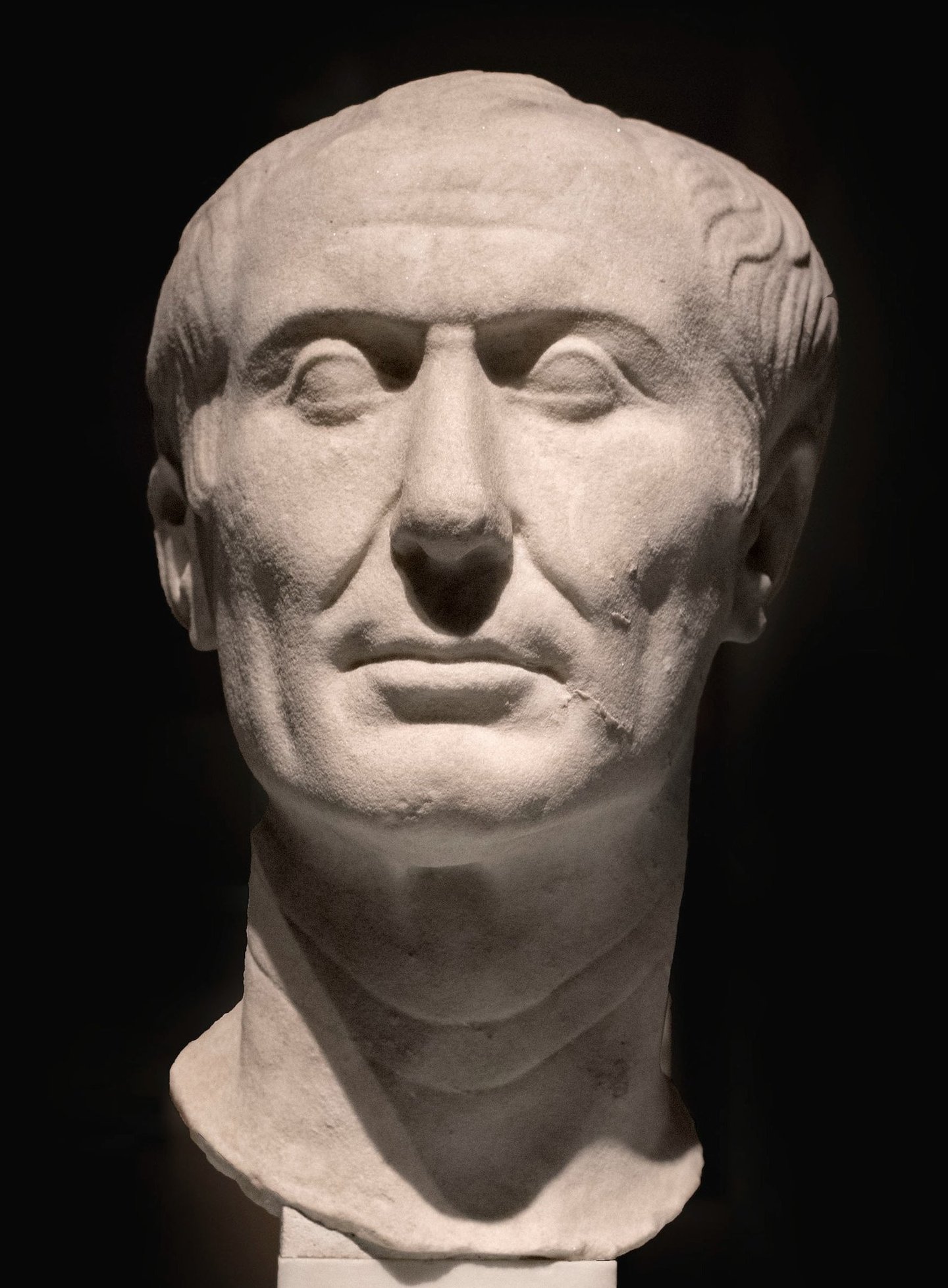 Bust of Julius Caesar from Archaeological Museum of Turin, Italy