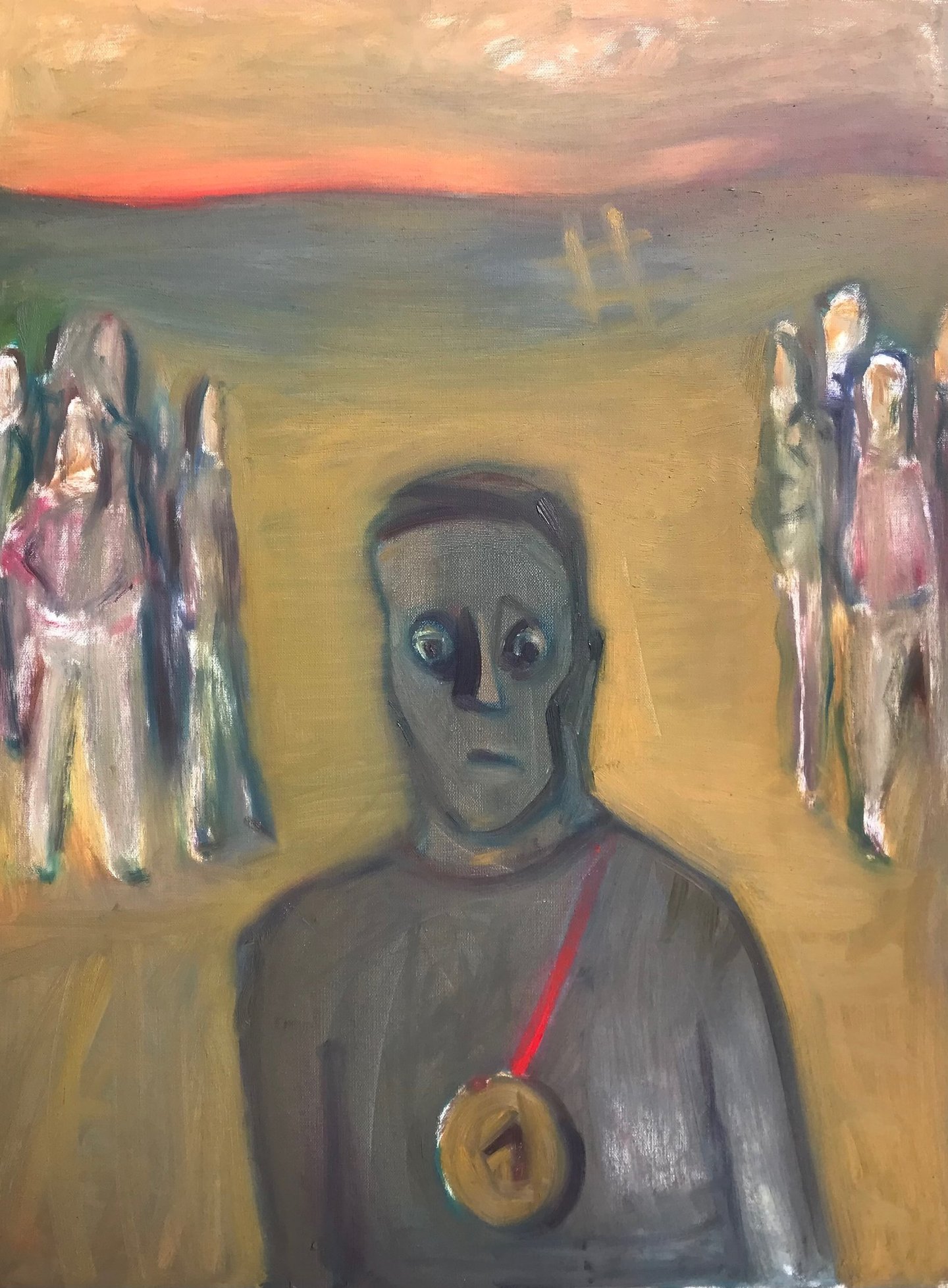 Lance Armstrong oil painting Lina Mikuzyte Lithuania