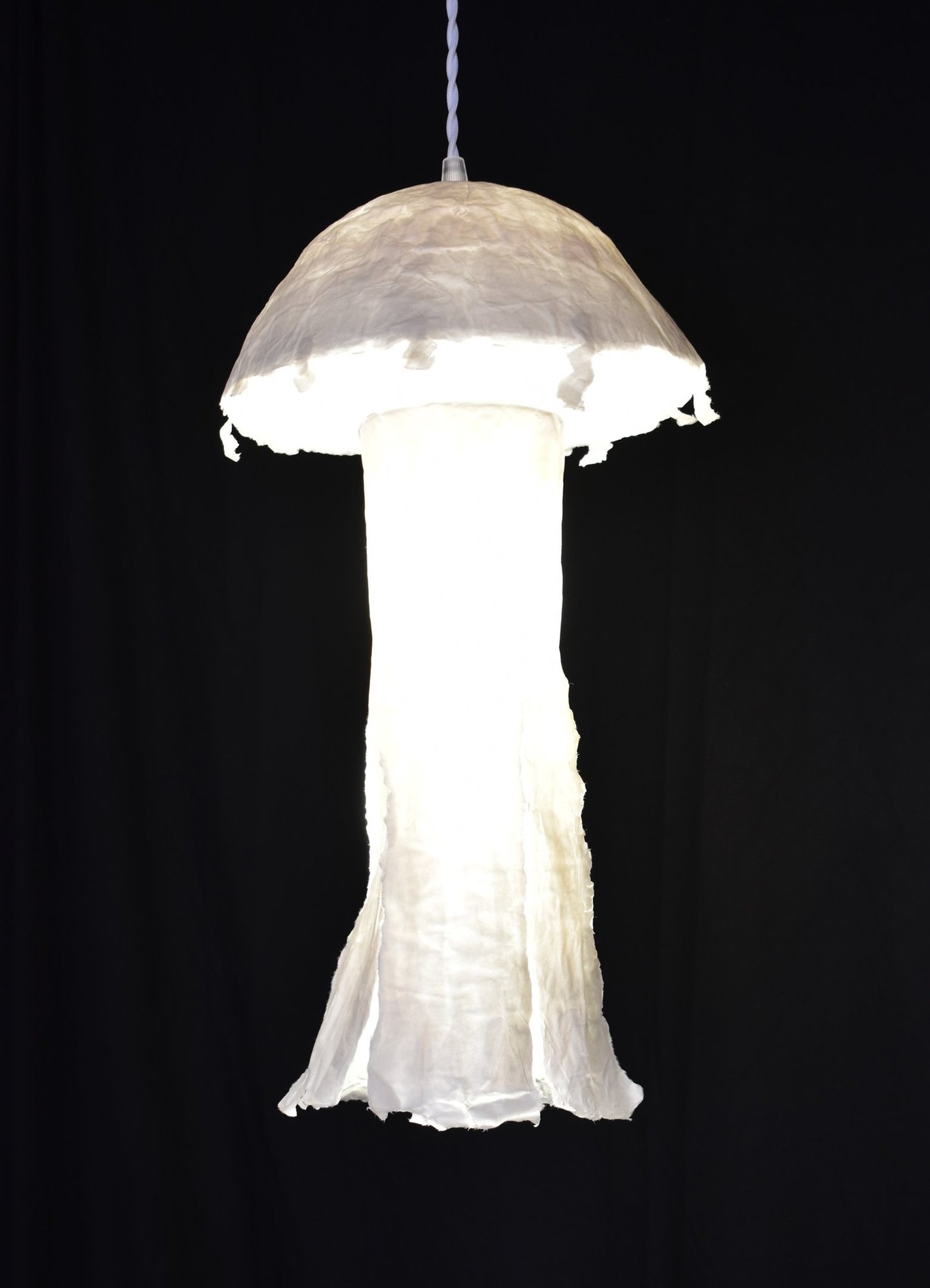 méduse suspension lumineuse papier sète