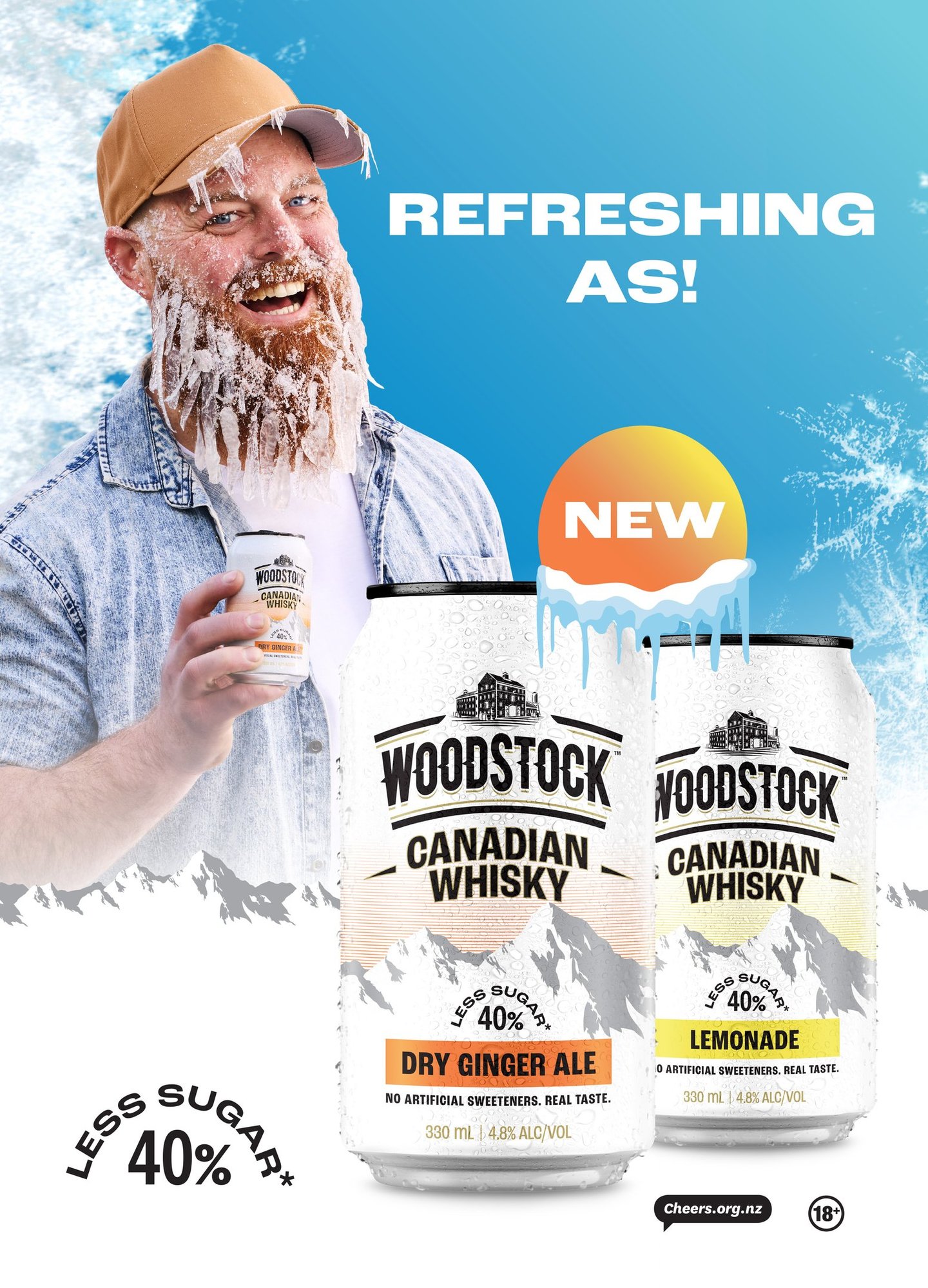 Product photography - Advert for Woodstock Canadian whisky