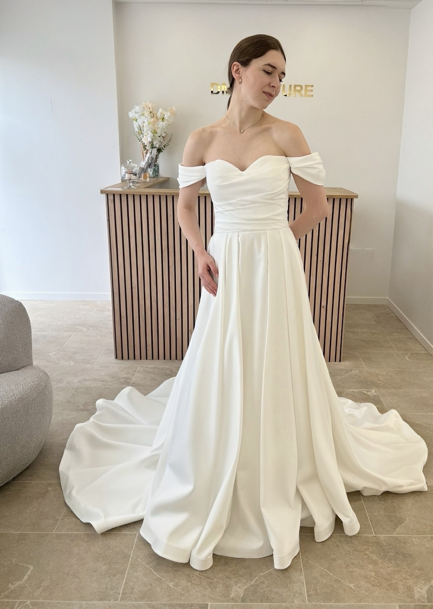 ROBE DE MARIÉE EN SATIN 