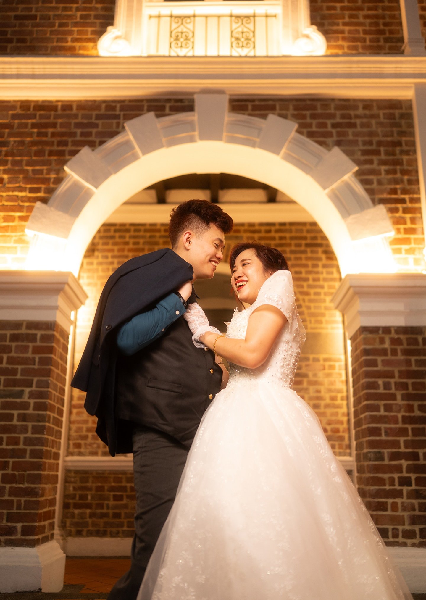 Singapore wedding photography photoshoot white western dress