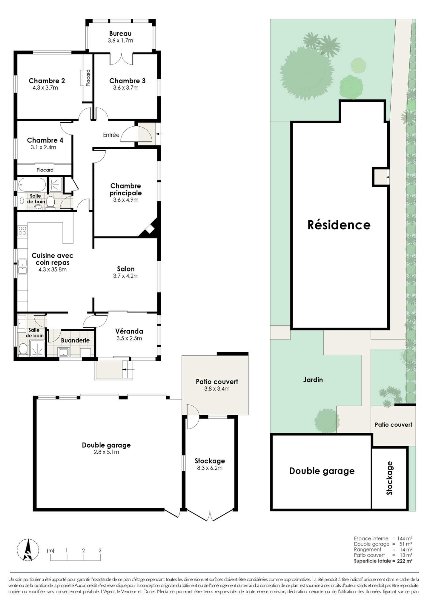 plan 2D maison, garage, architecture
