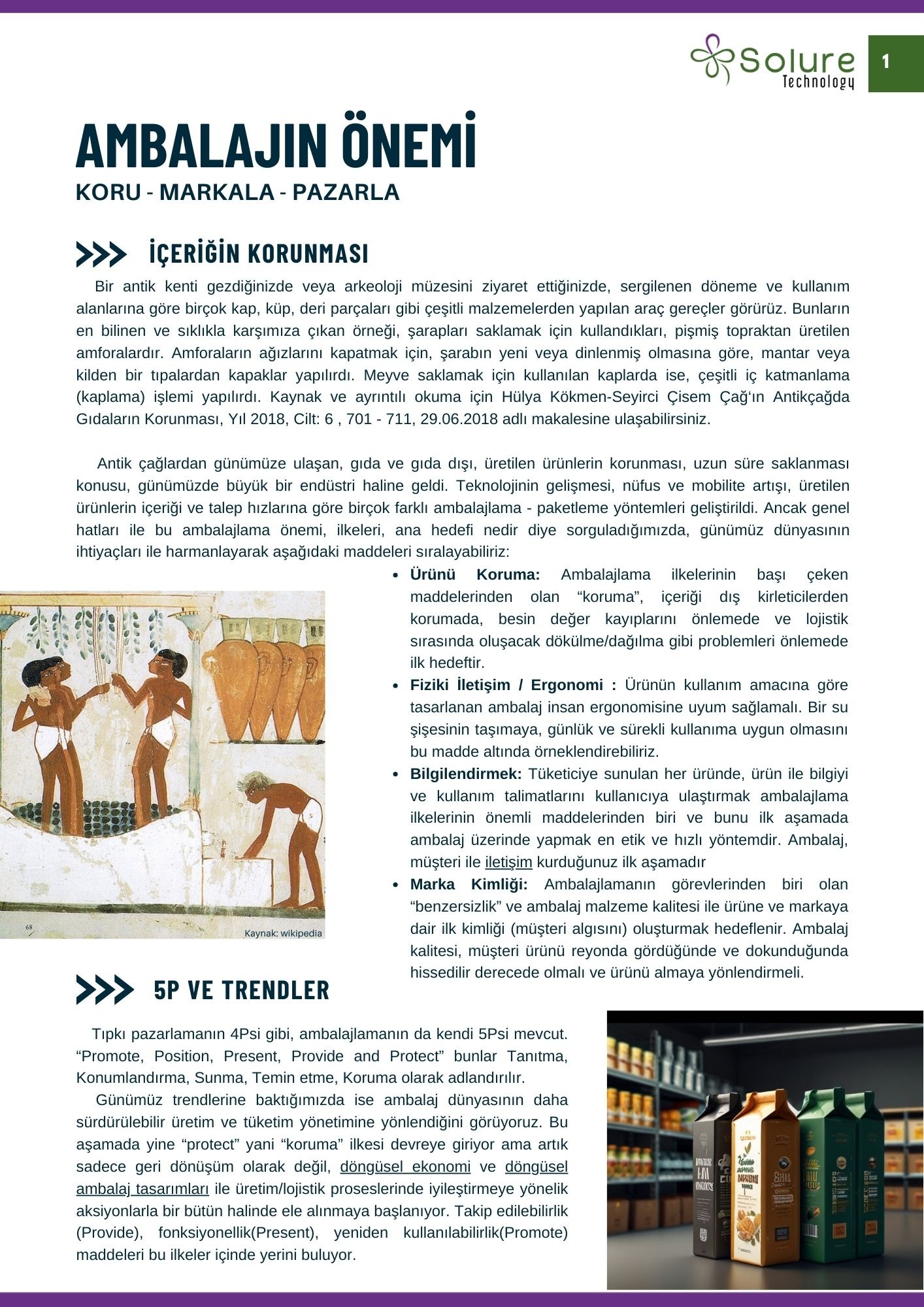 Ambalaj tarihi ve pazarlama trendleri