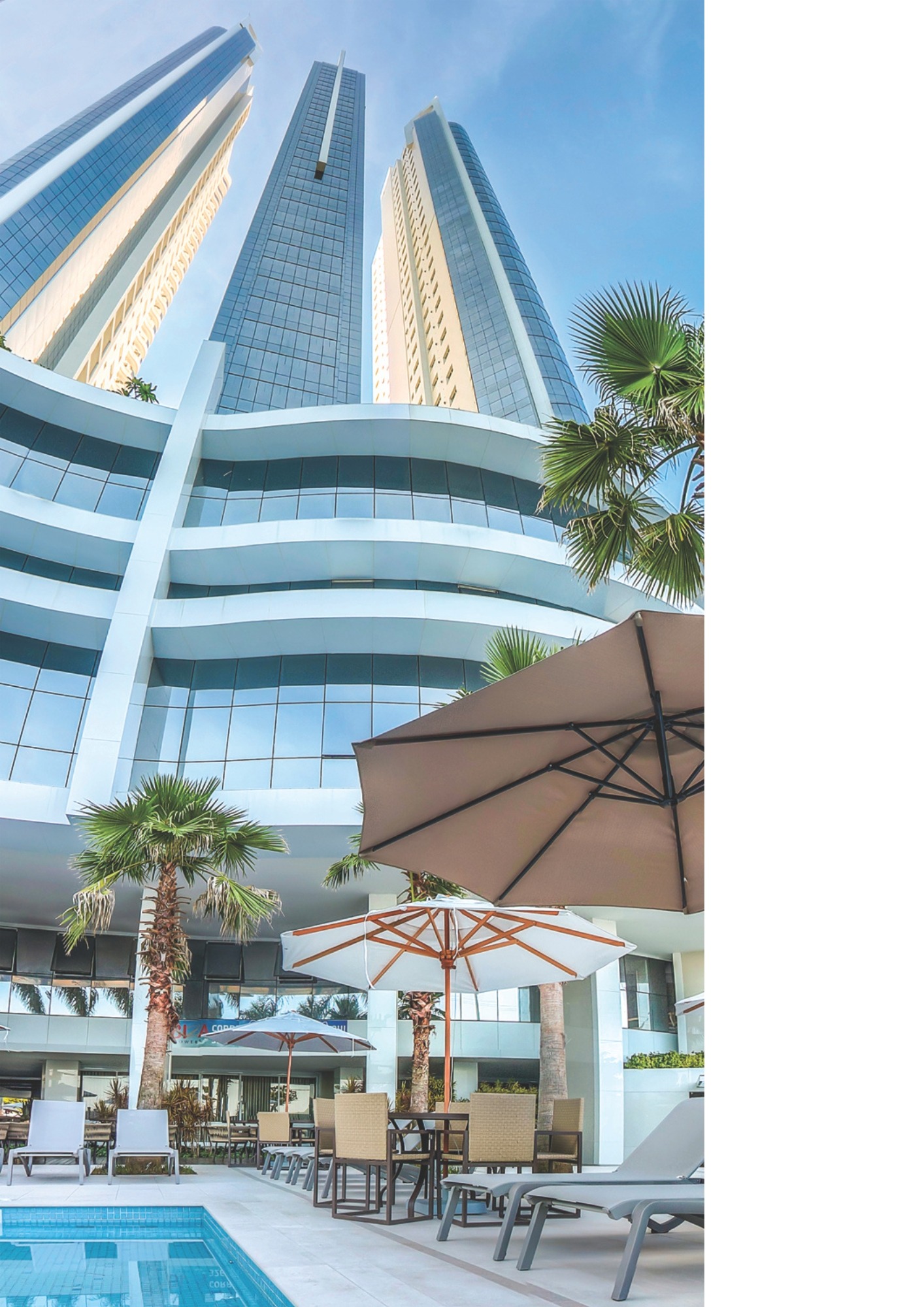 Foto da fachada do Ibiza Towers, da Construtora Procave de Balneário Camboriú