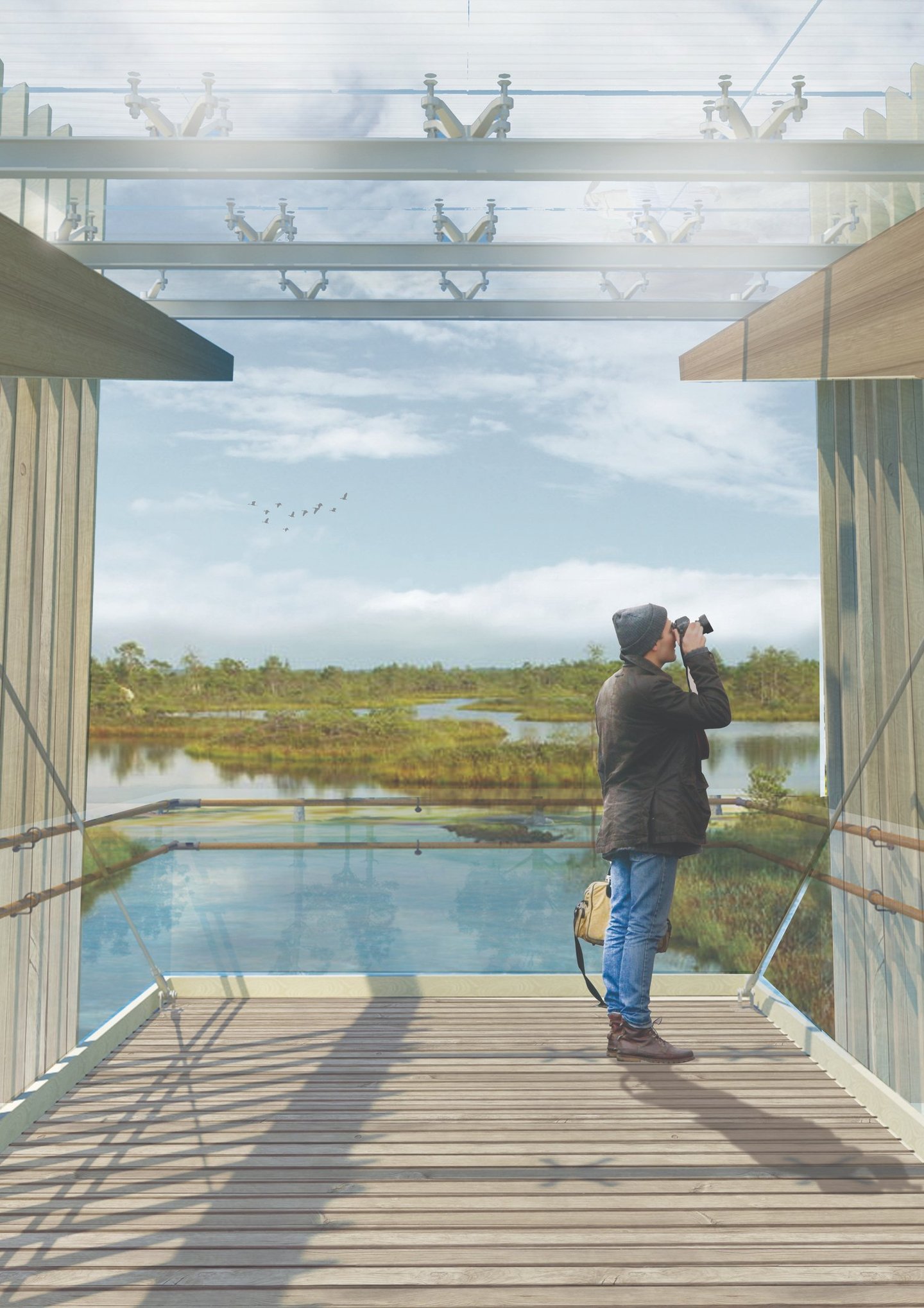 A rendering of an observation tower