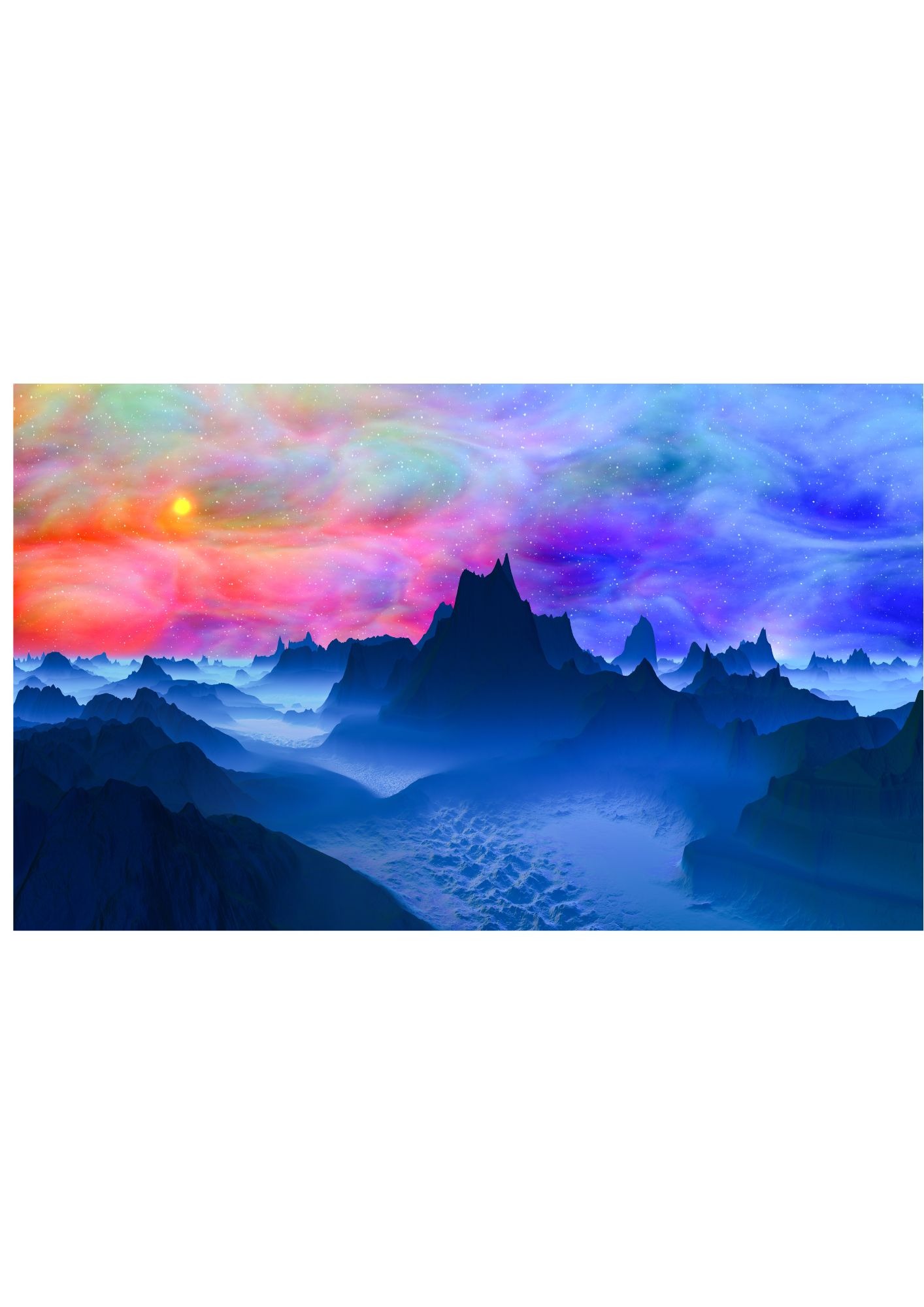 image  paysage fantastique symbole massages signatures