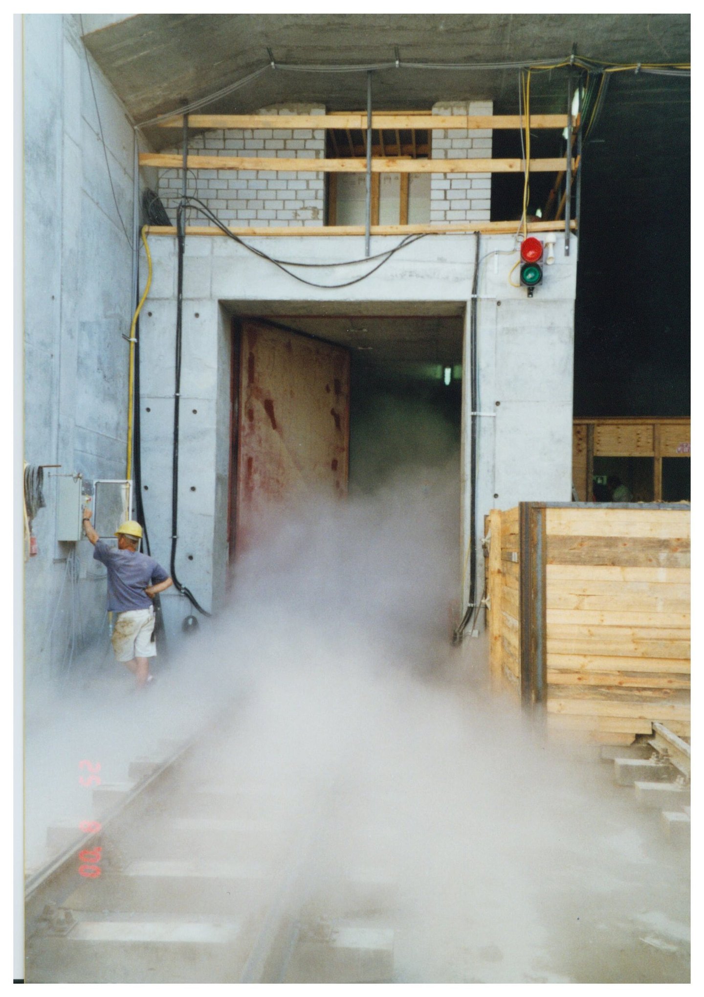Opening of the material lock at the Audi tunnel project, Ingolstadt, Germany
