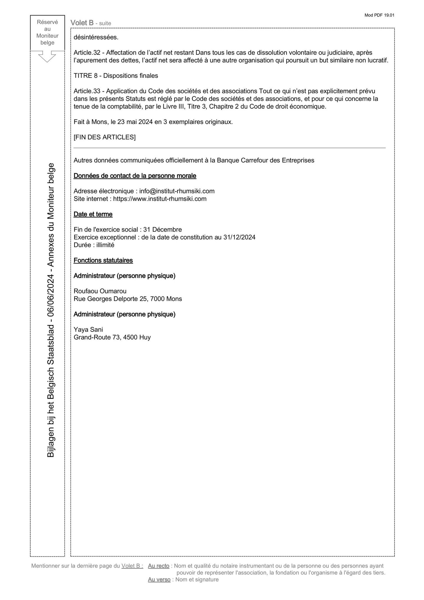 Statuts de l'Institut Rhumsiki des Etudes Stratégiques (IRES)