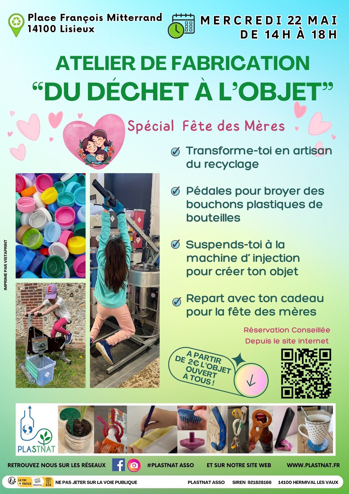 Faire un don atelier de recyclage, Plastnat, asso 