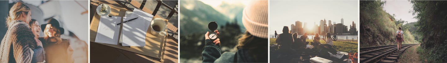 collage of images of travel experiences