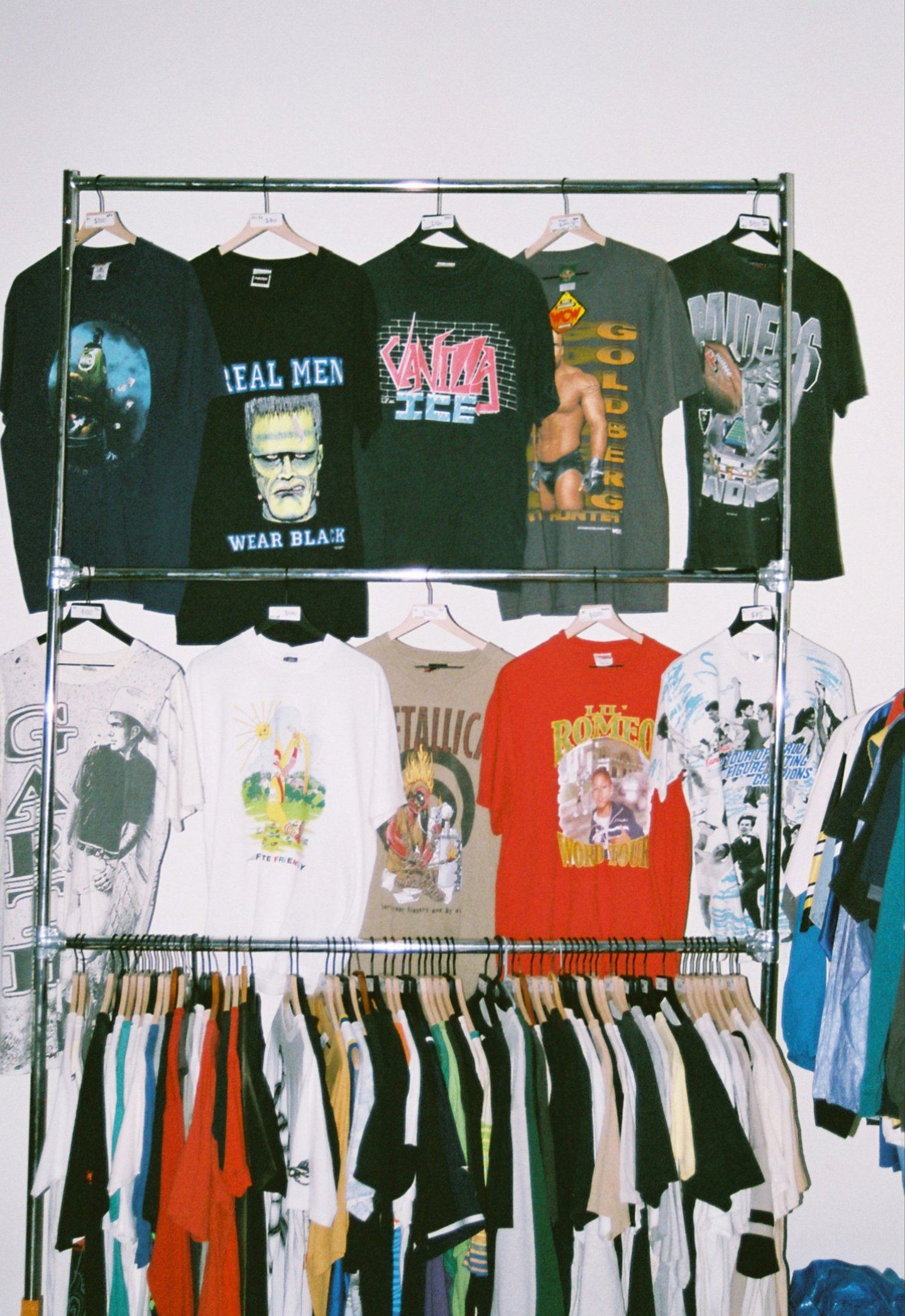 Few printed t-shirts