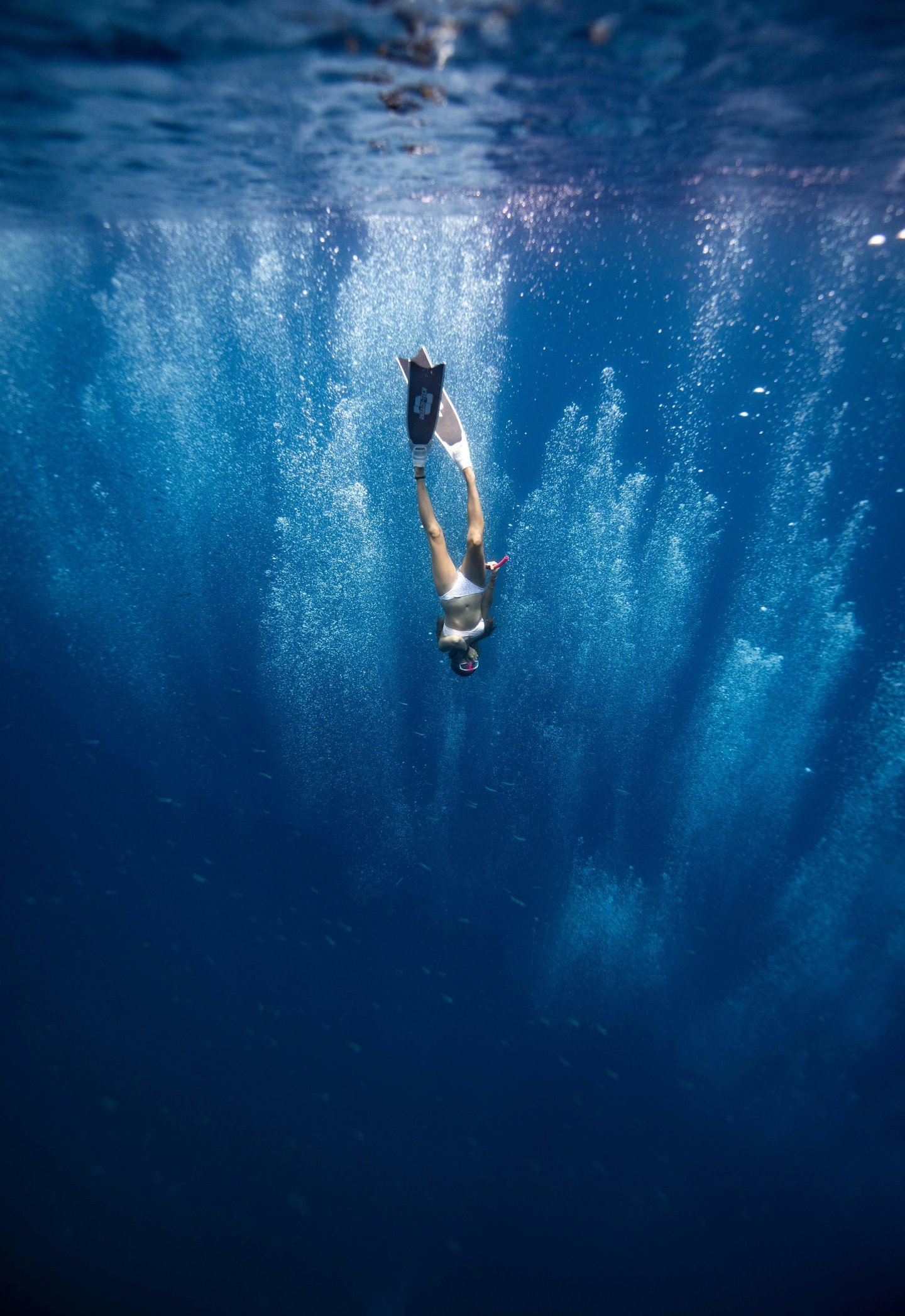 une personne qui pratique la plongée comme dans L'OHB