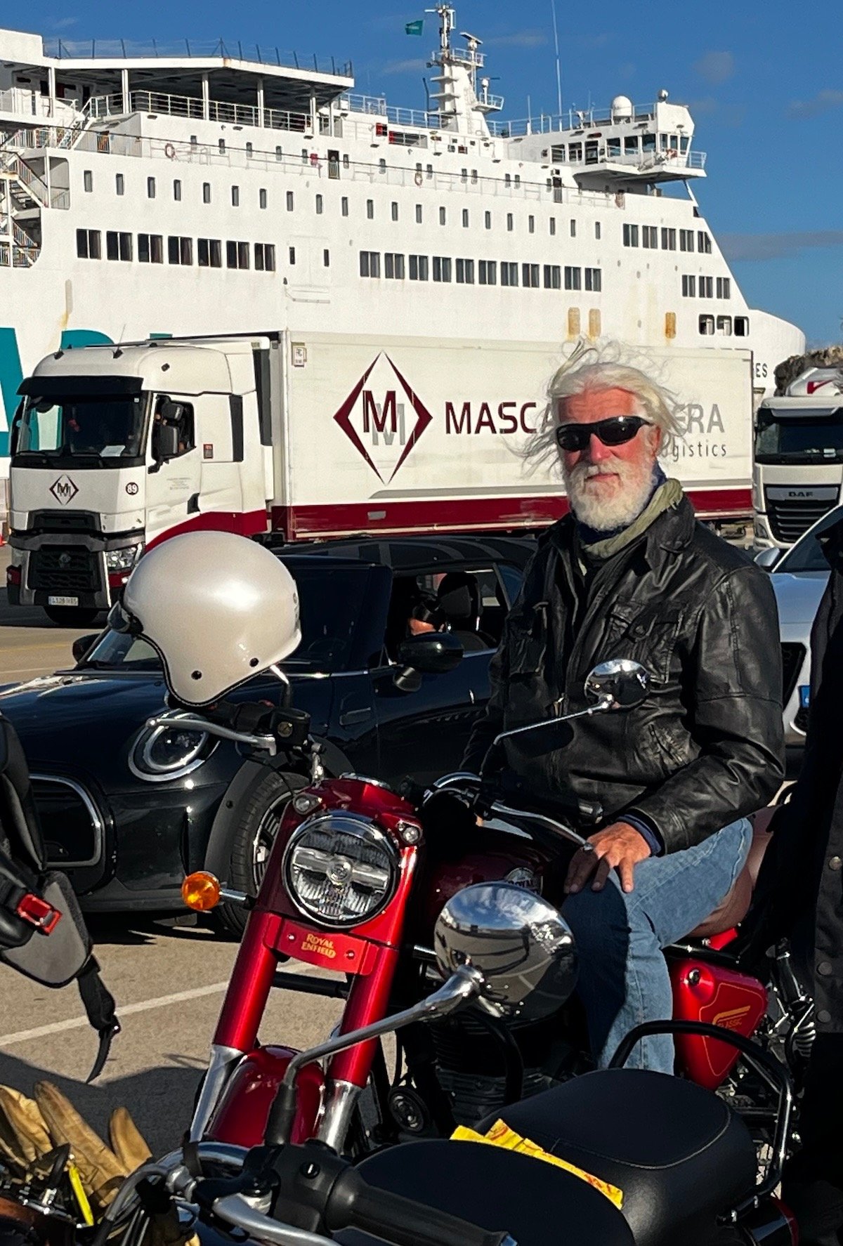 Classic Roads Mallorca tour about to board the ferry