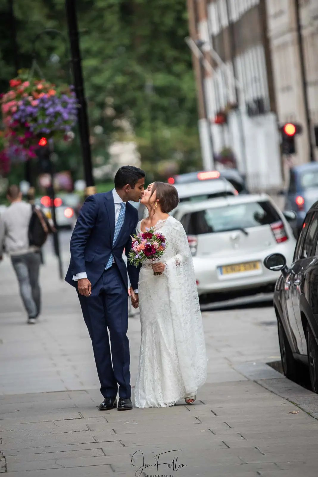 newly-weds after leaving old marylebone town hall