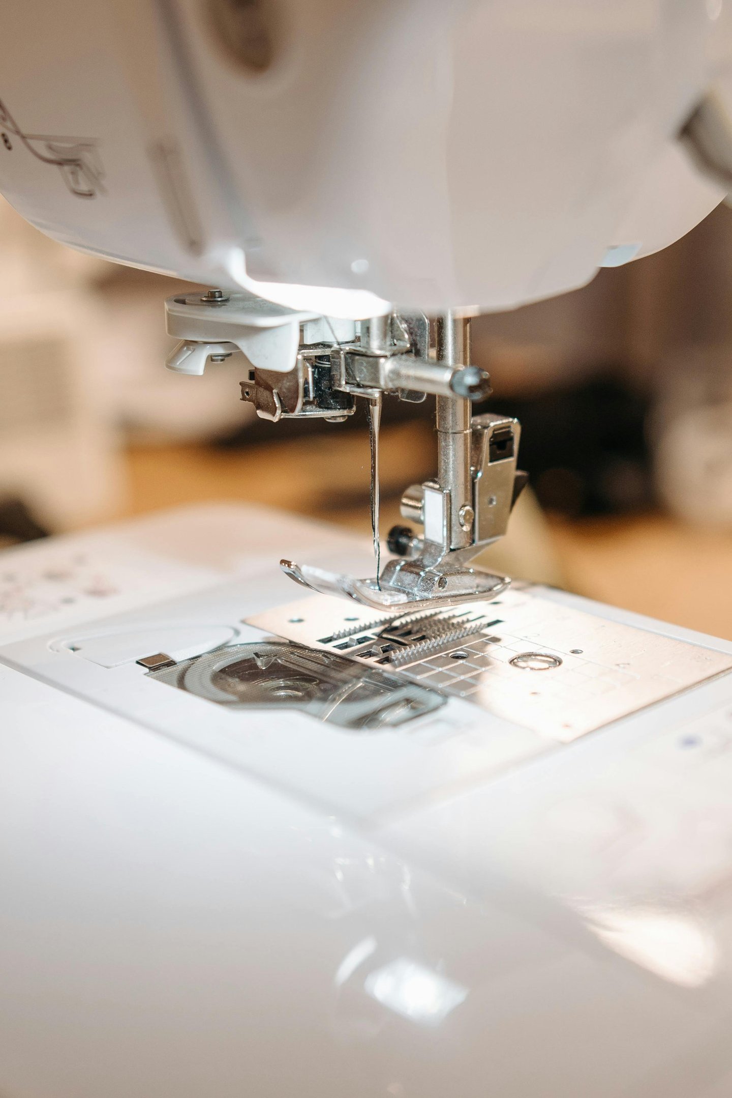 Photo by Pavel Danilyuk: sewing machine close up