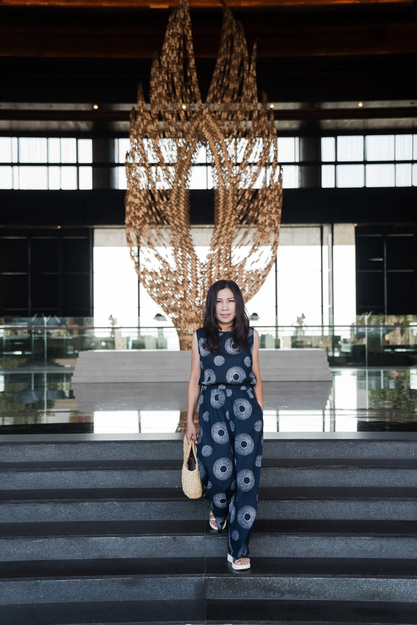 portrait inside kempinski bali lobby nusa dua