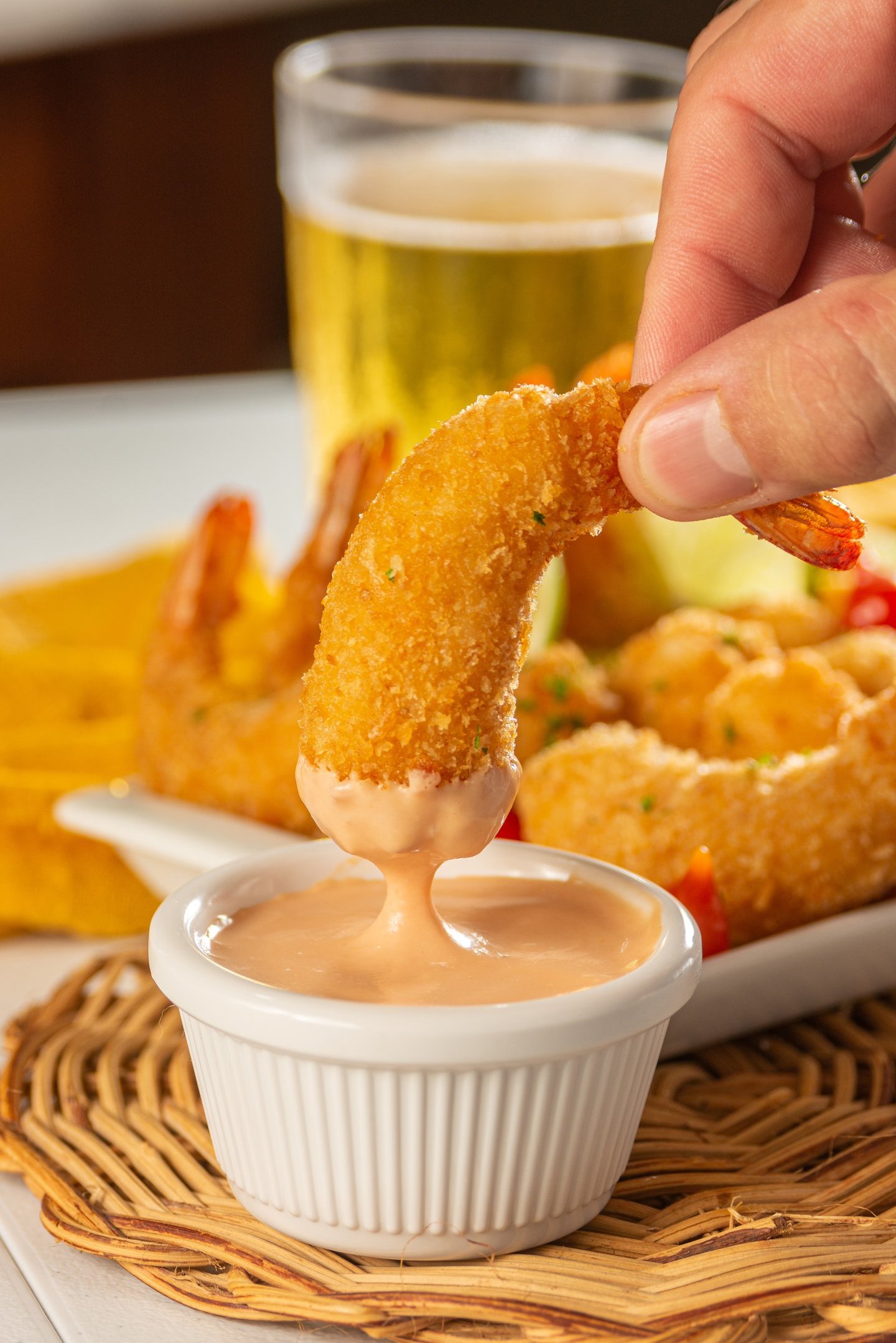 Camarão empanado profissional com farinha Panko – Camarão do Sol