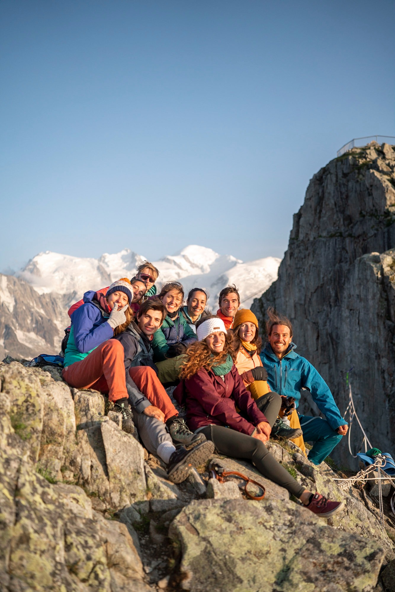 Sortie highline au Brévent de l'association