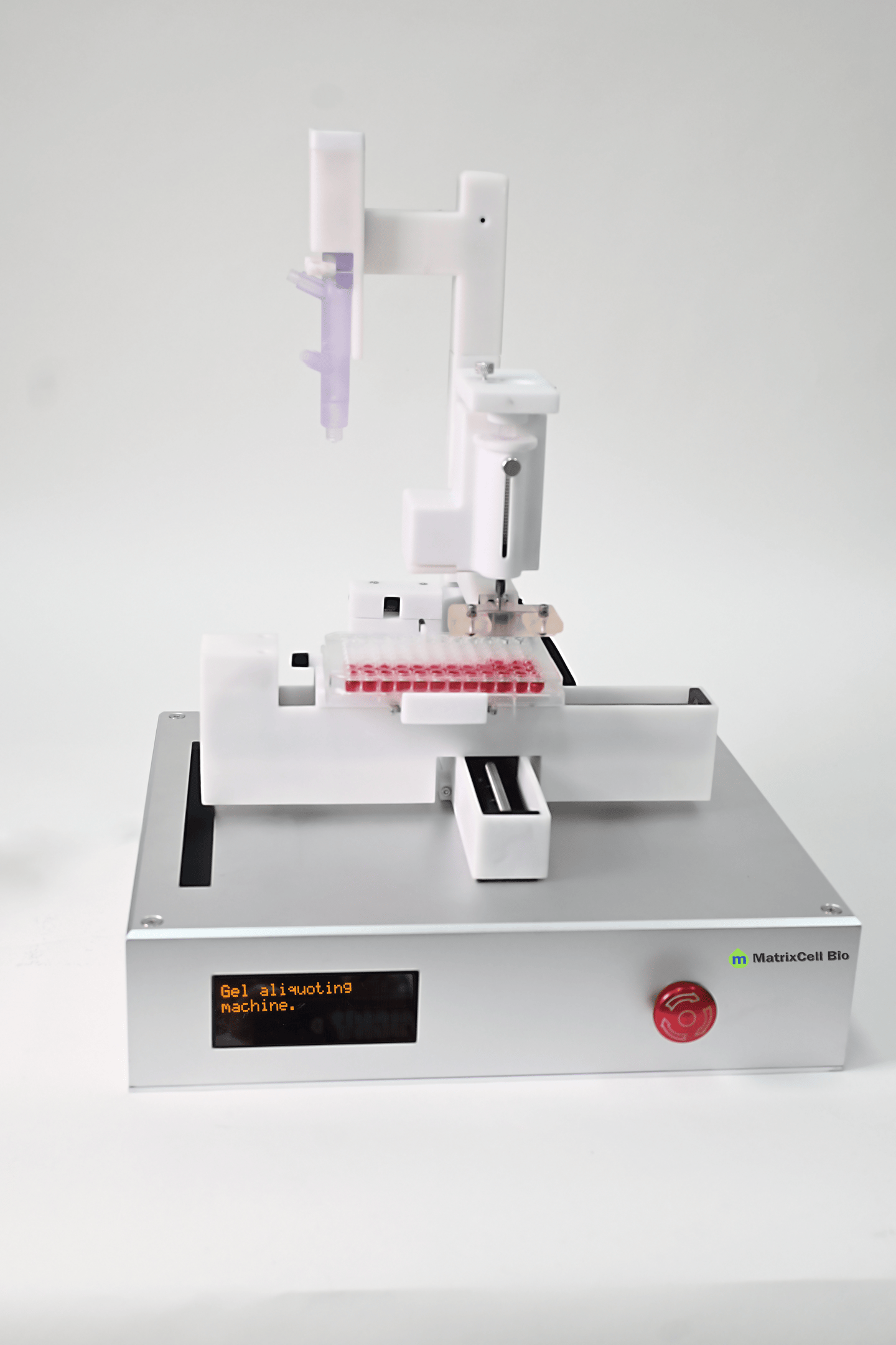 pharmagel aliquoter, aliquoting, aliquot