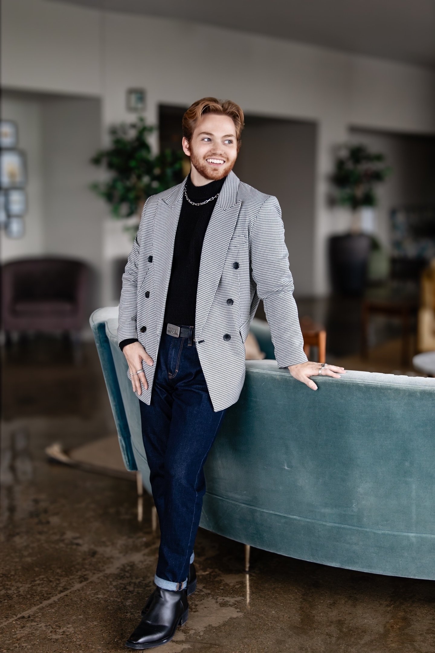 a man in a suit and a suit jacket