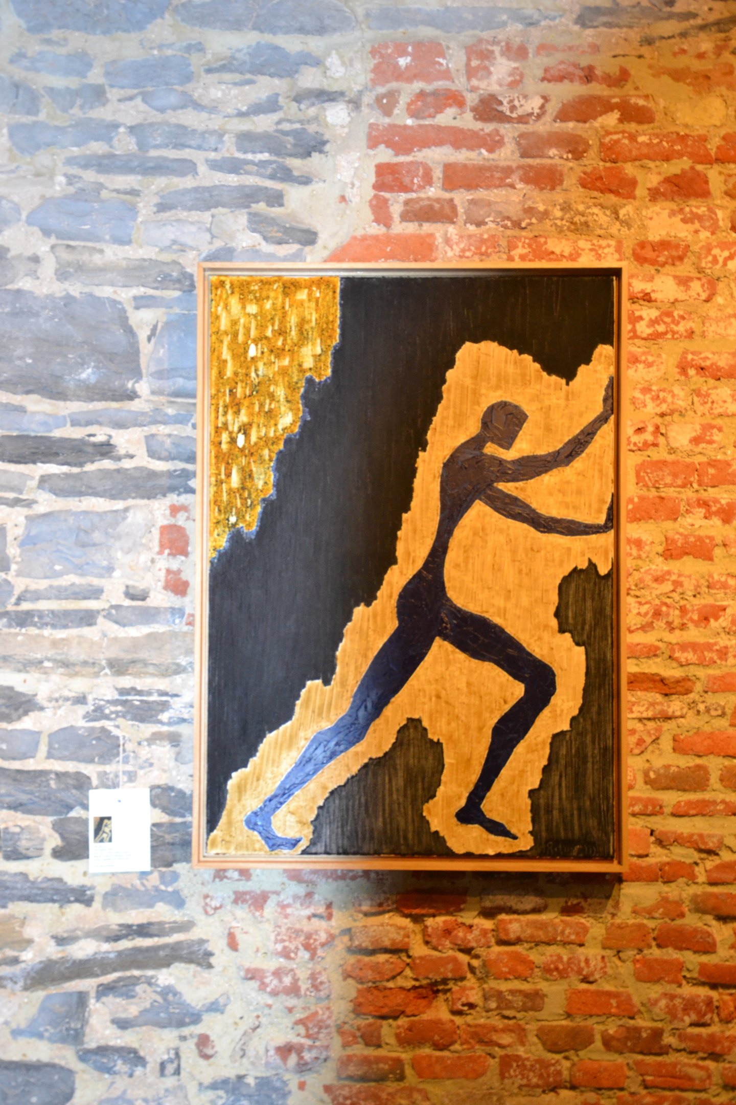  70cm x 100cm oil painting on cotton with plant based and mineral dyes