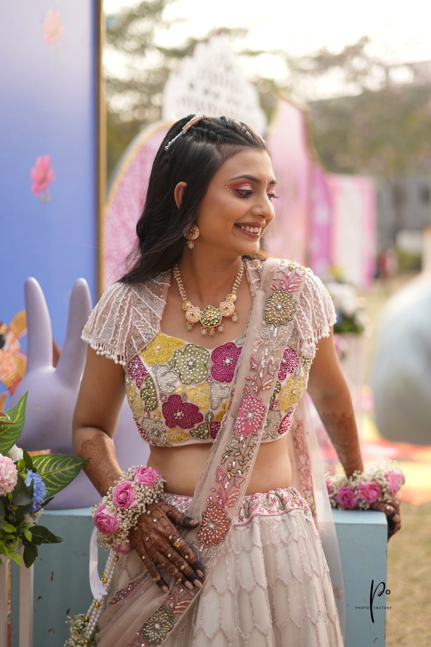 Creative haldi bridal photoshoot Vadodara