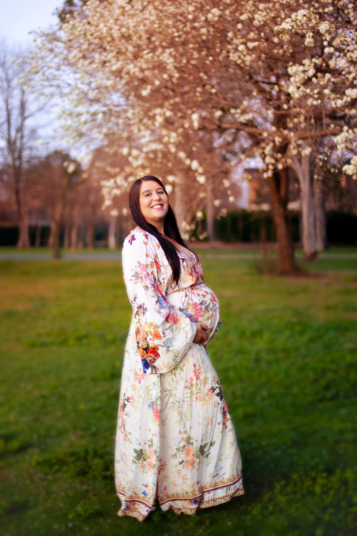 Western Sydney maternity portrait photography with artistic outdoor styling