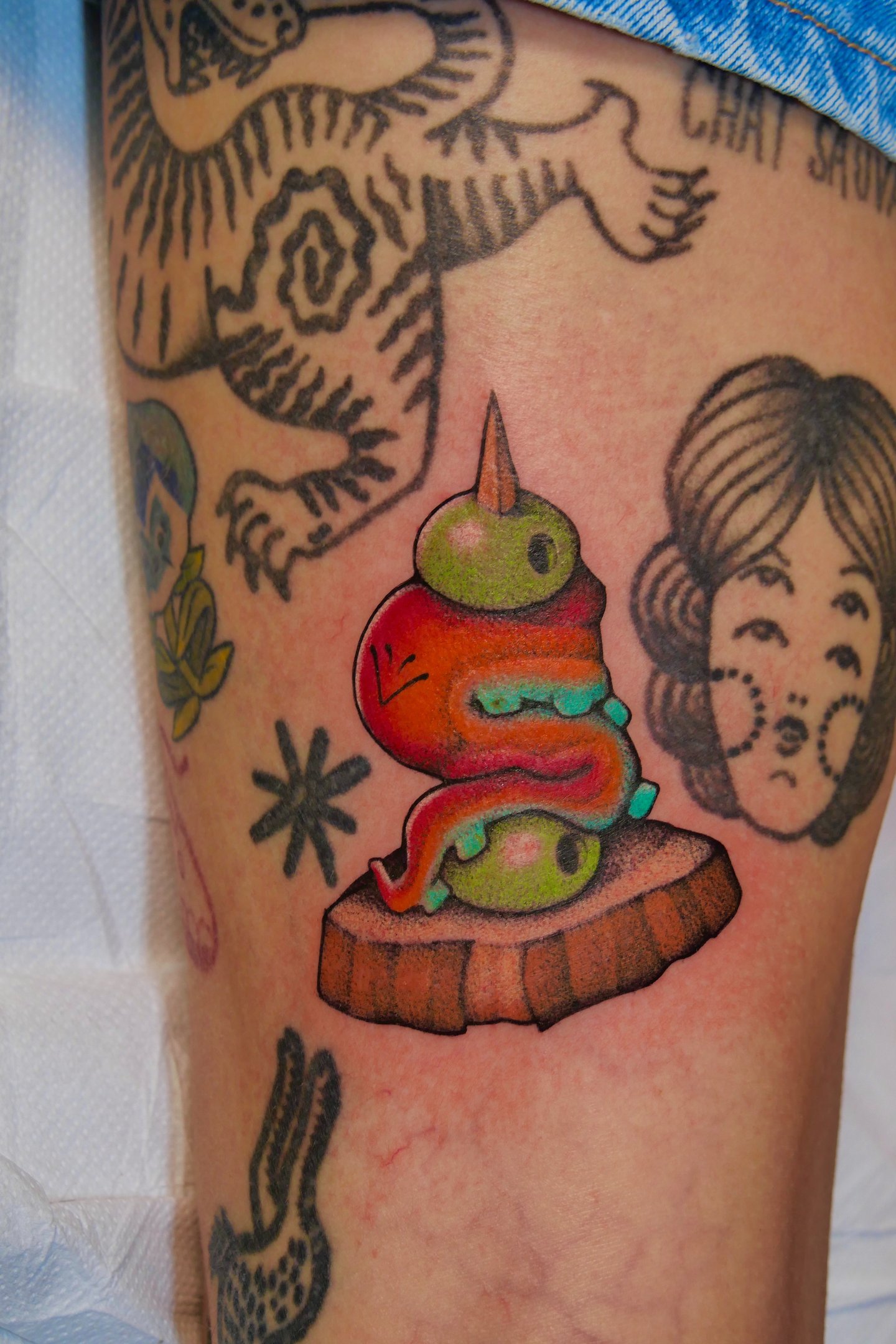 tatouage de pinxto en couleur 