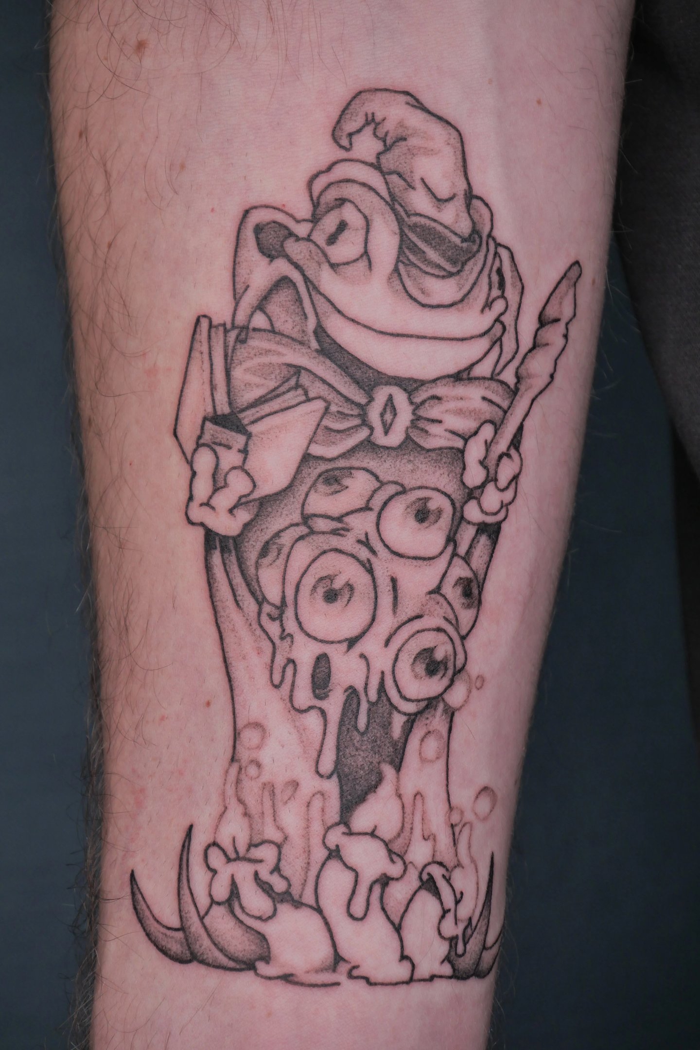 Tatouage de magicien grenouille à Big Foot Bayonne