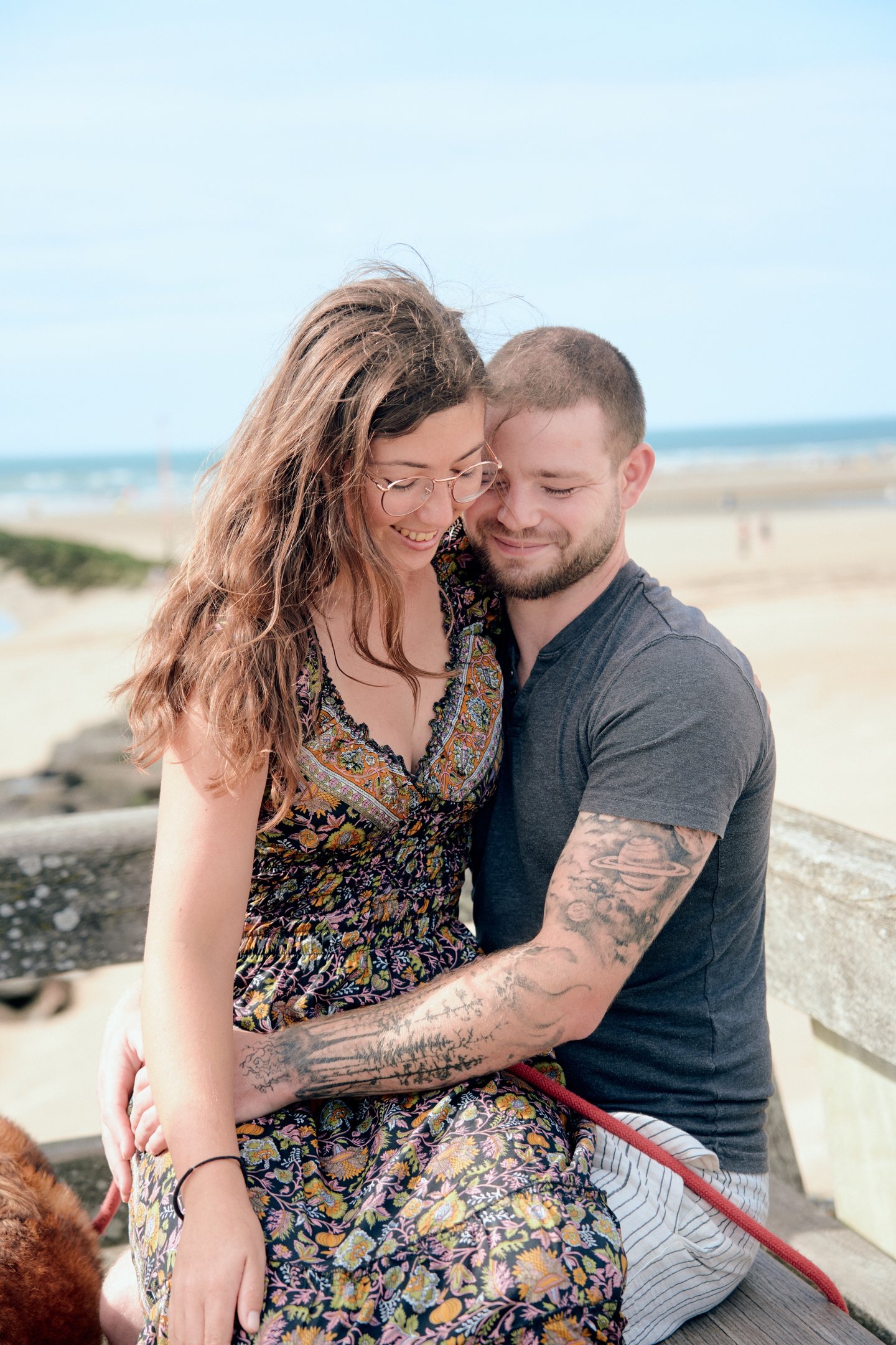 photos portraits couple en Normande, dans l'Eure, à Gisors