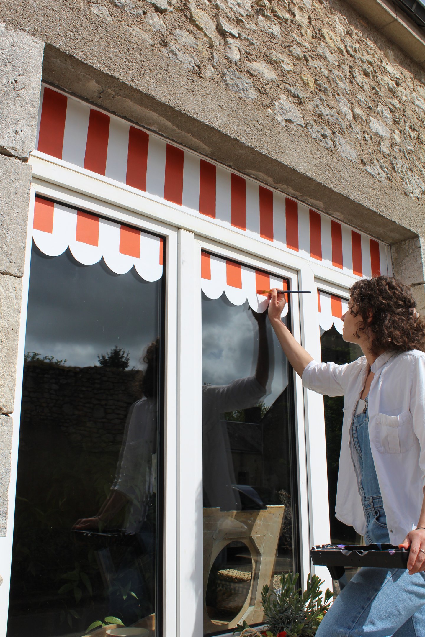 fresque décor de vitrine