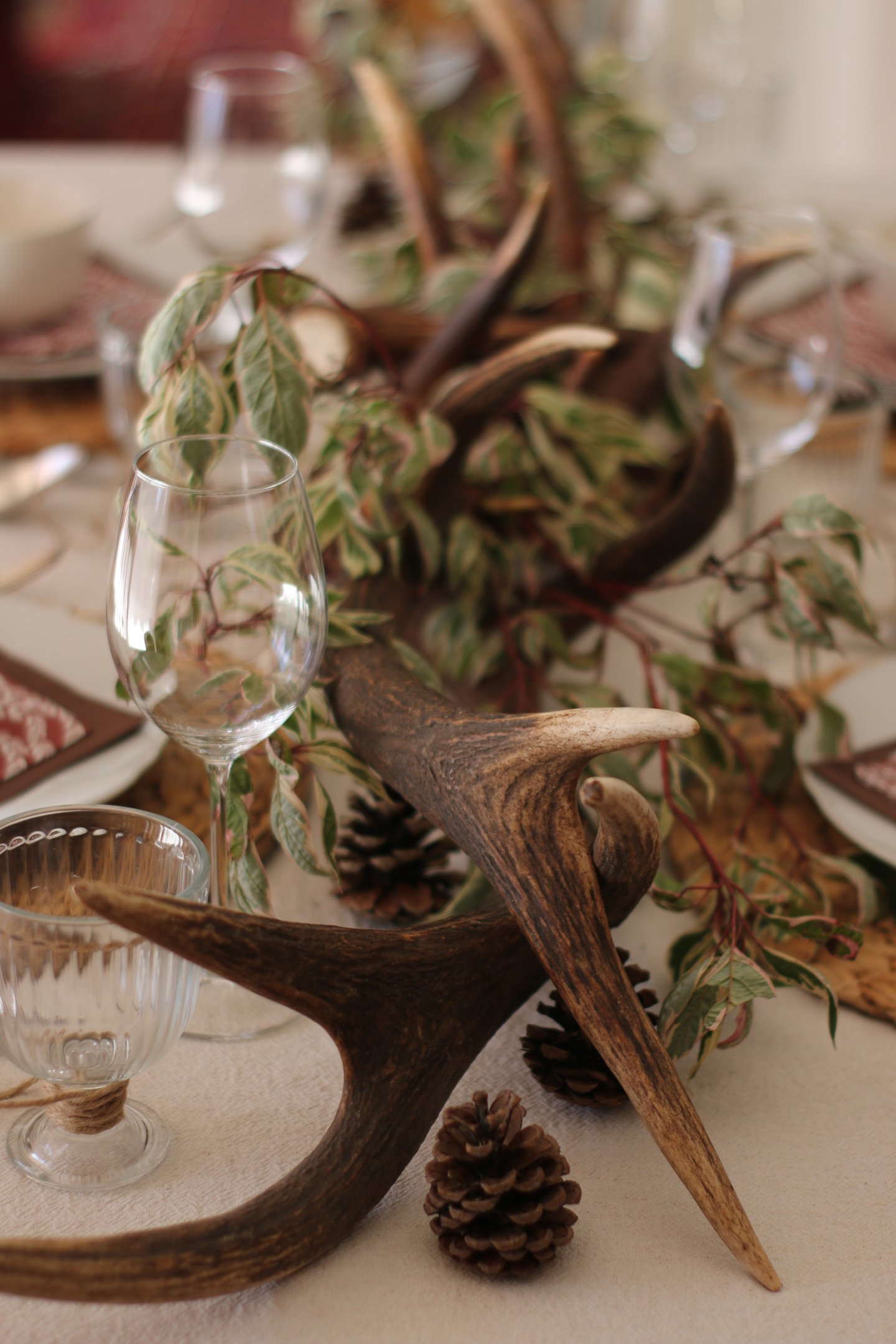 Édition Brame des Cerfs - art de la table et décoration : repas d’automne - style naturel et élégant