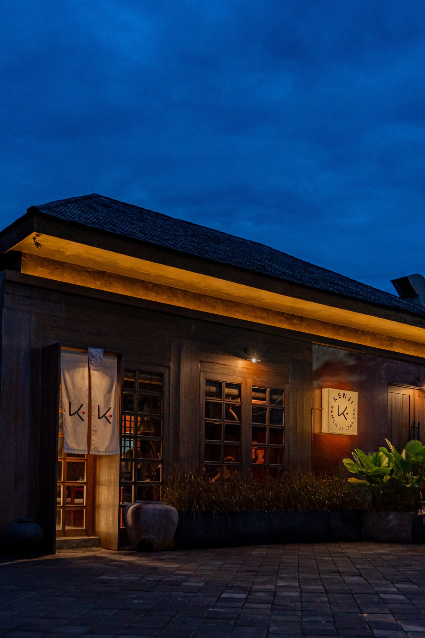 Kenji Ramen Bali dining space - contemporary Japanese restaurant design and ambiance