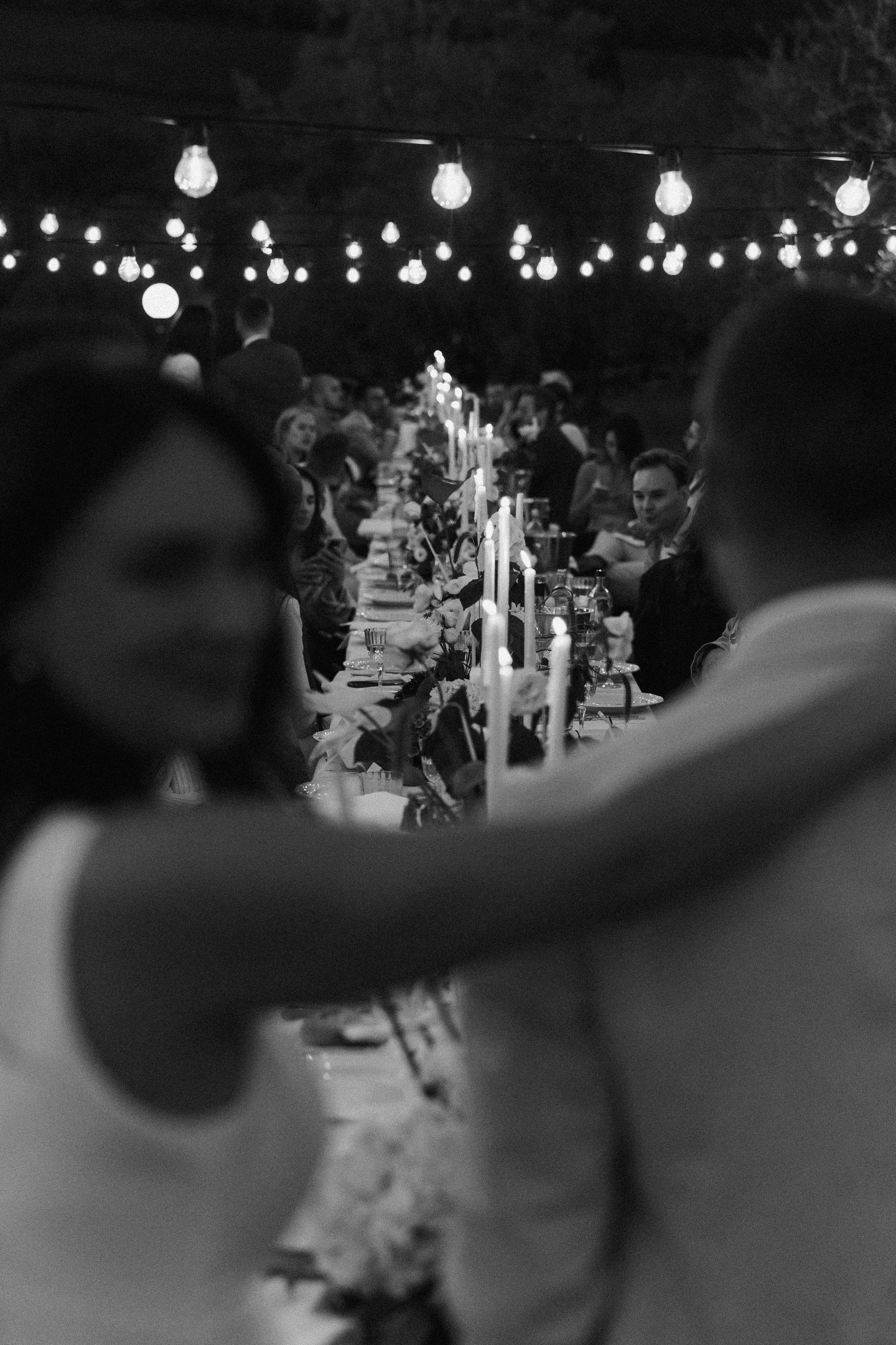 wedding in Tuscany black and white picture