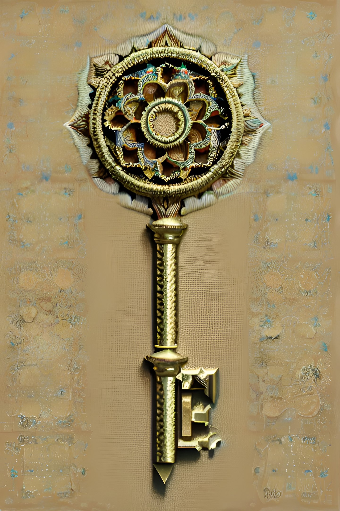 a keyholed keyholed to a gold keyhole