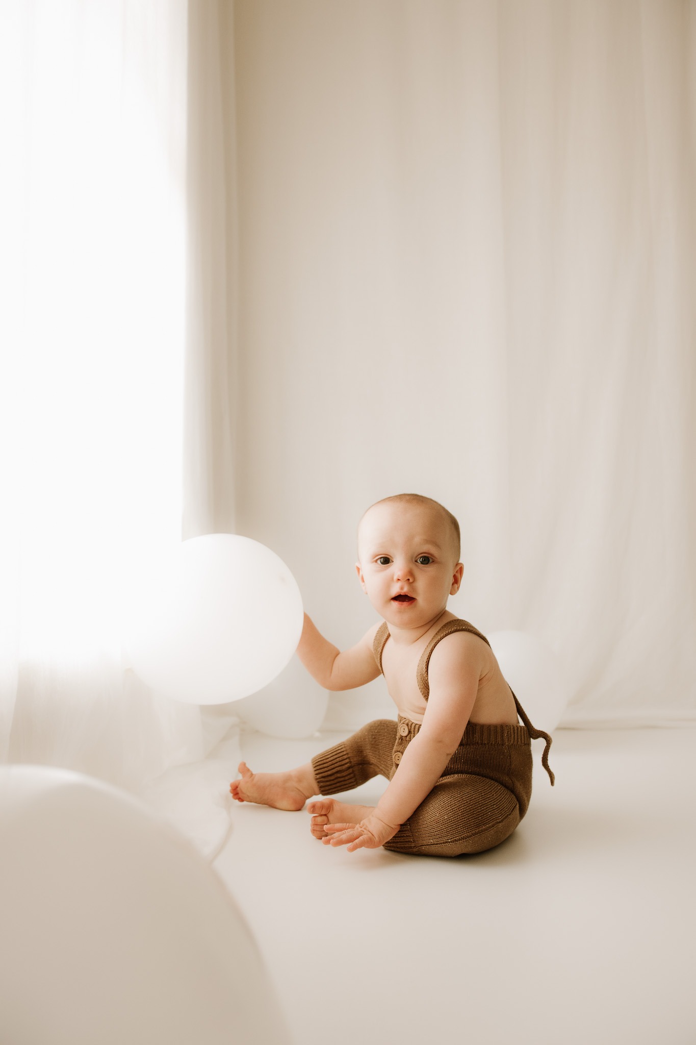 First birthday cake smash in natural light studio – Adelaide Hills cake smash photographer