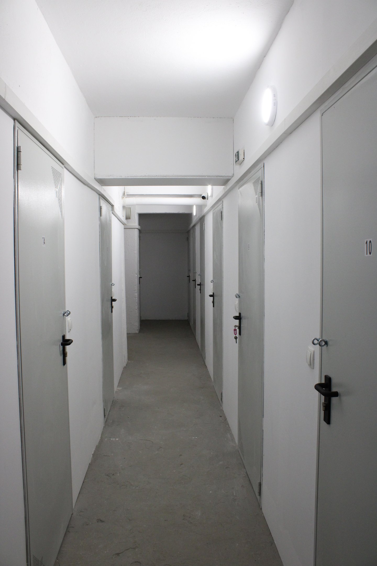 Storage Unit Corridor with Self Sotrage Doors