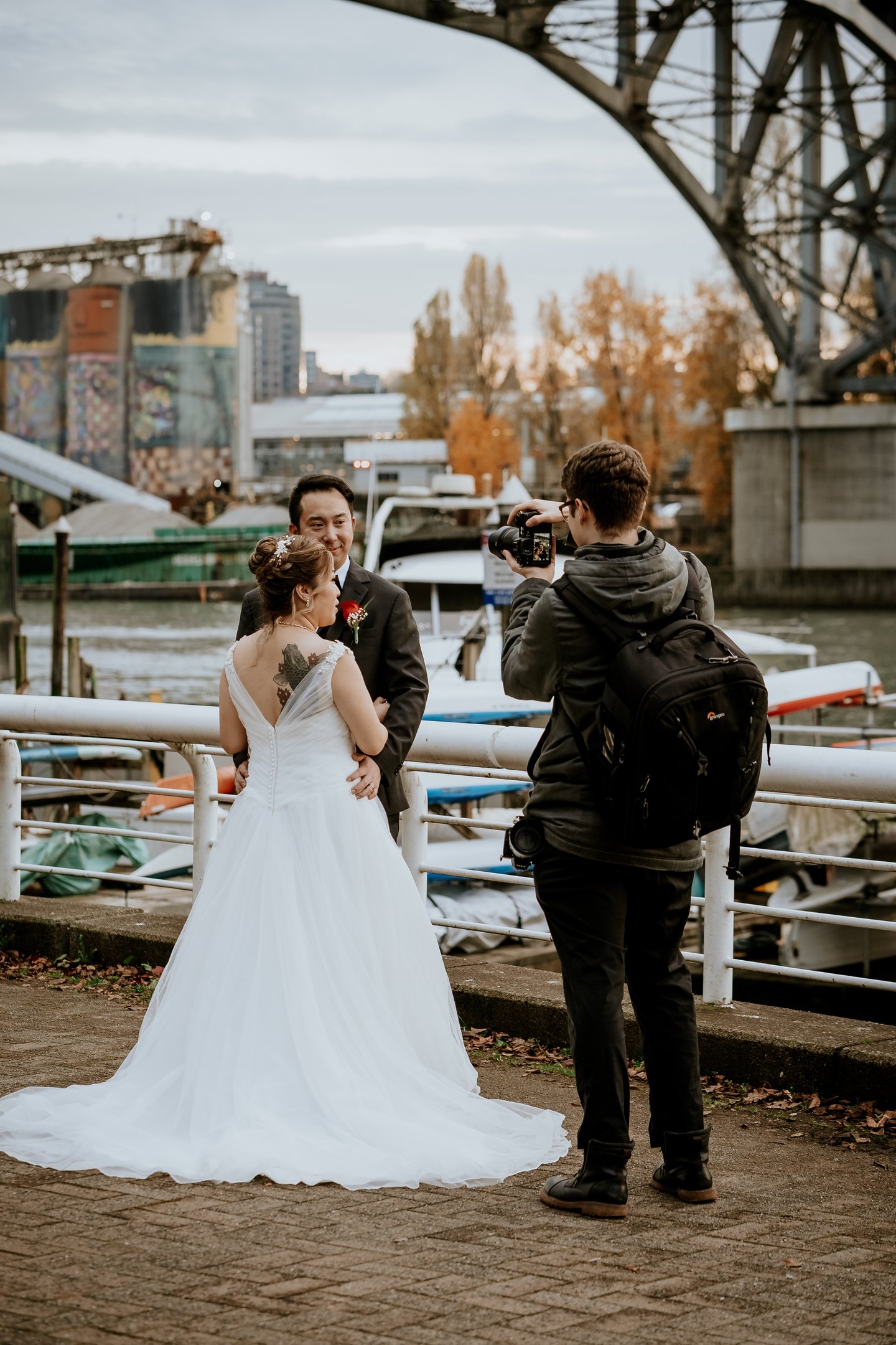 Vancouver wedding photographer BTS