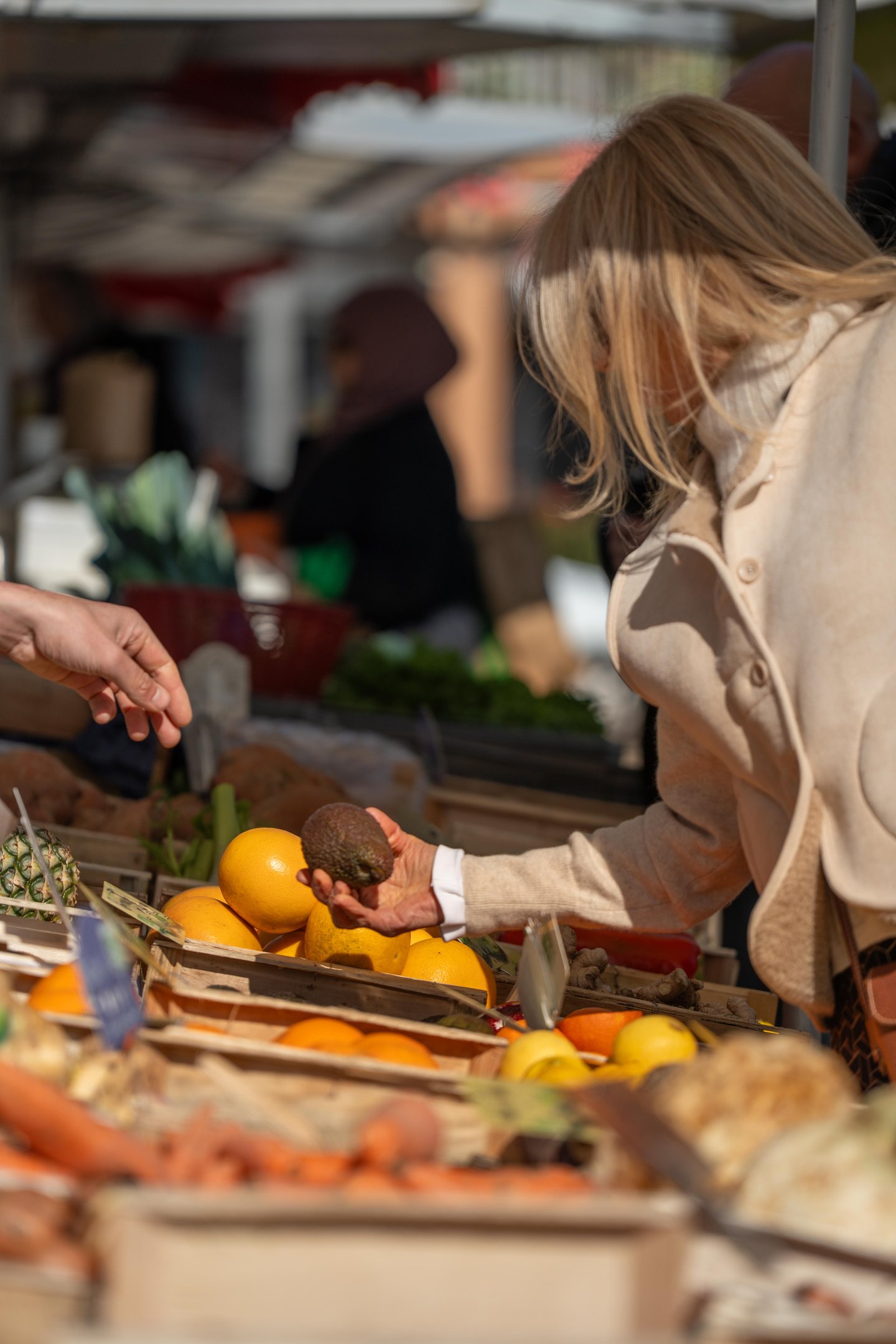 Marché de producteur local à Bron