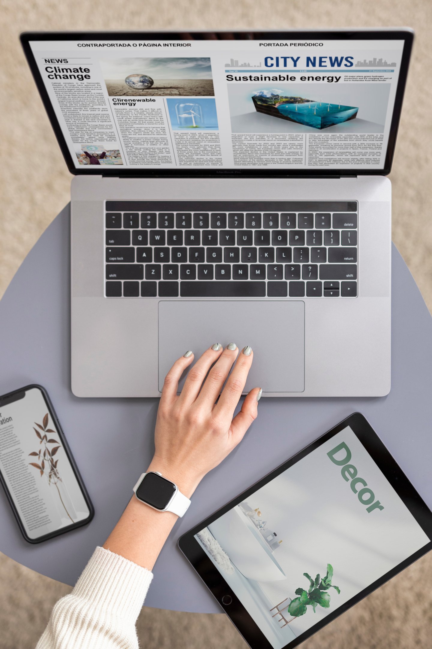 responsive website with mobile laptop and tablet