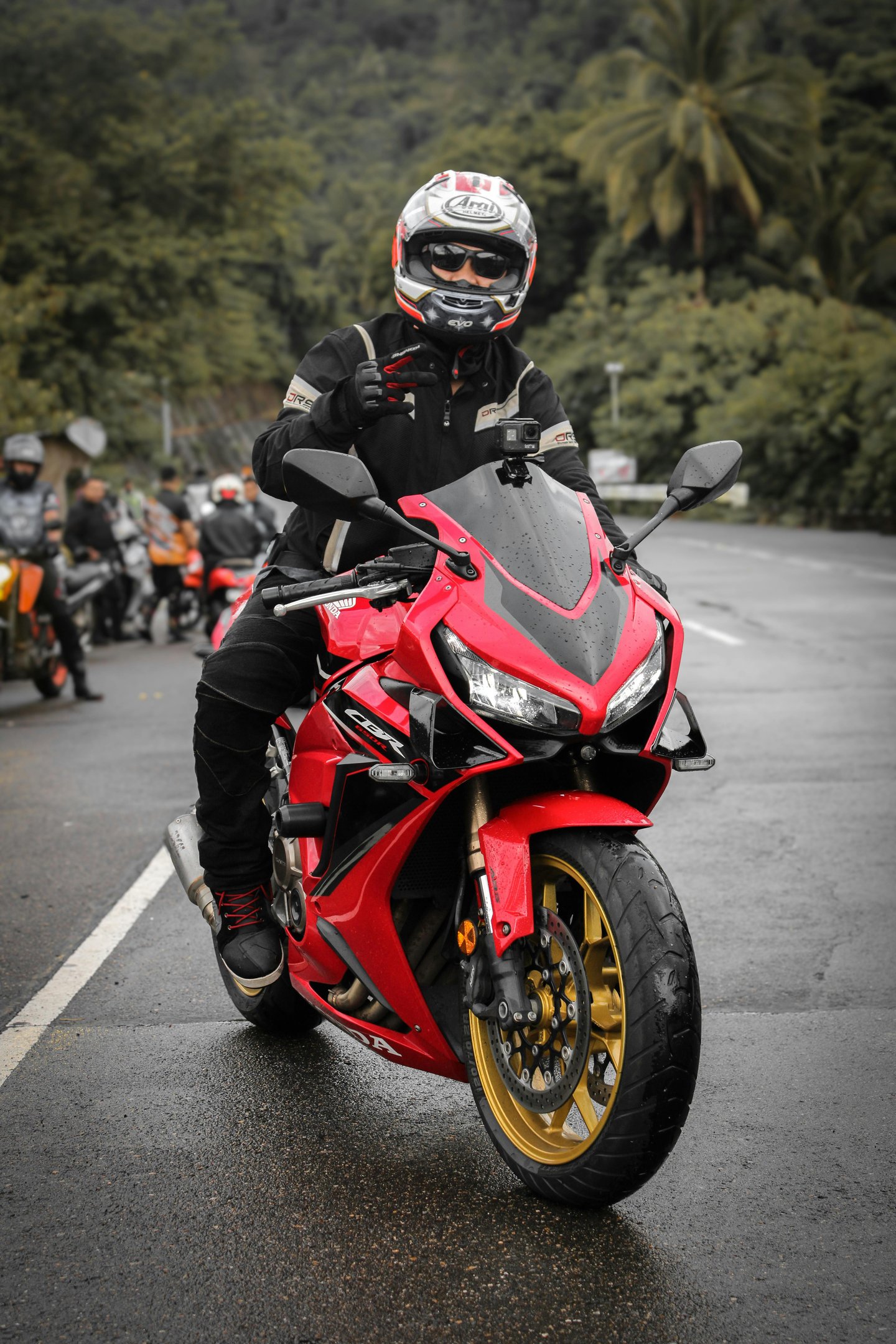 Motociclistas en las carreteras de puebla