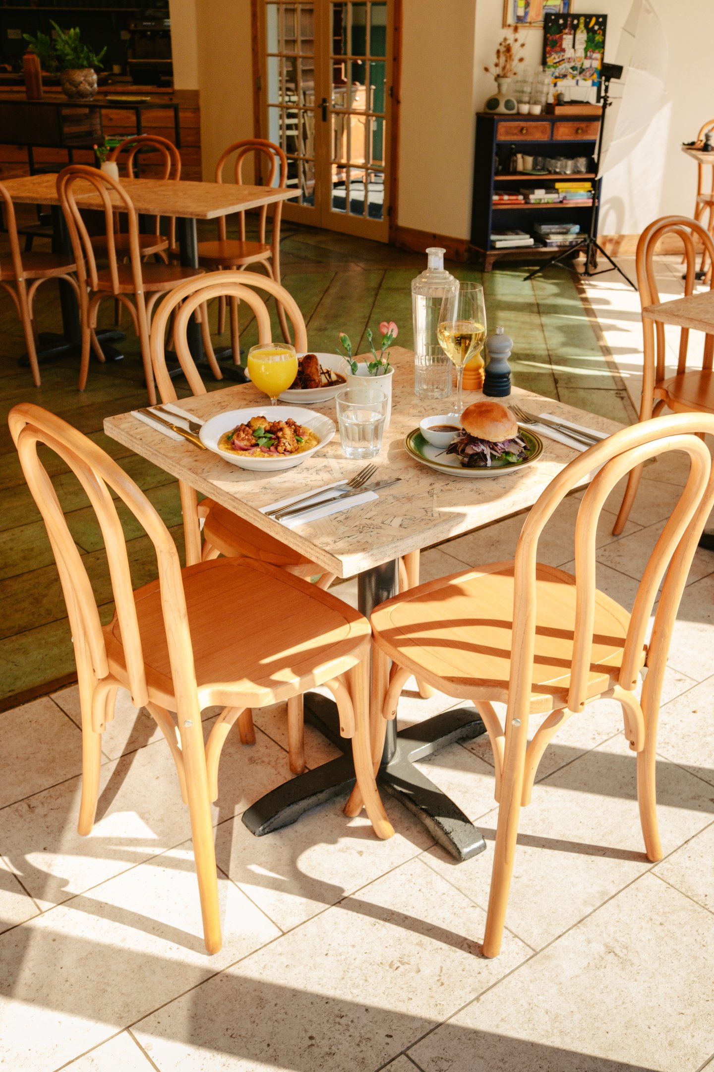 Bright interior dining tables in Garth Park Bicester