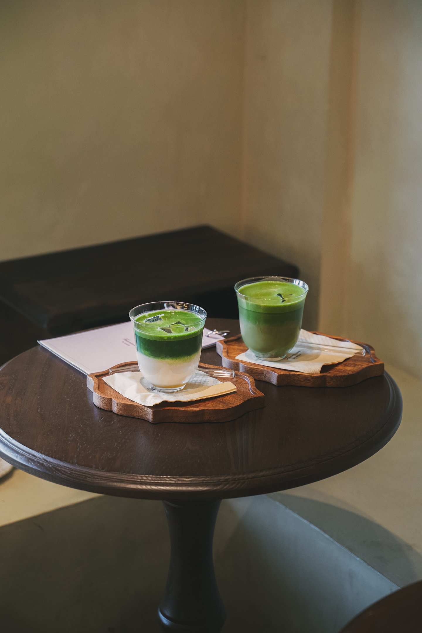 Akemi Ceremonial Matcha and London Fog Matcha at Tearoom by Aralee Batam